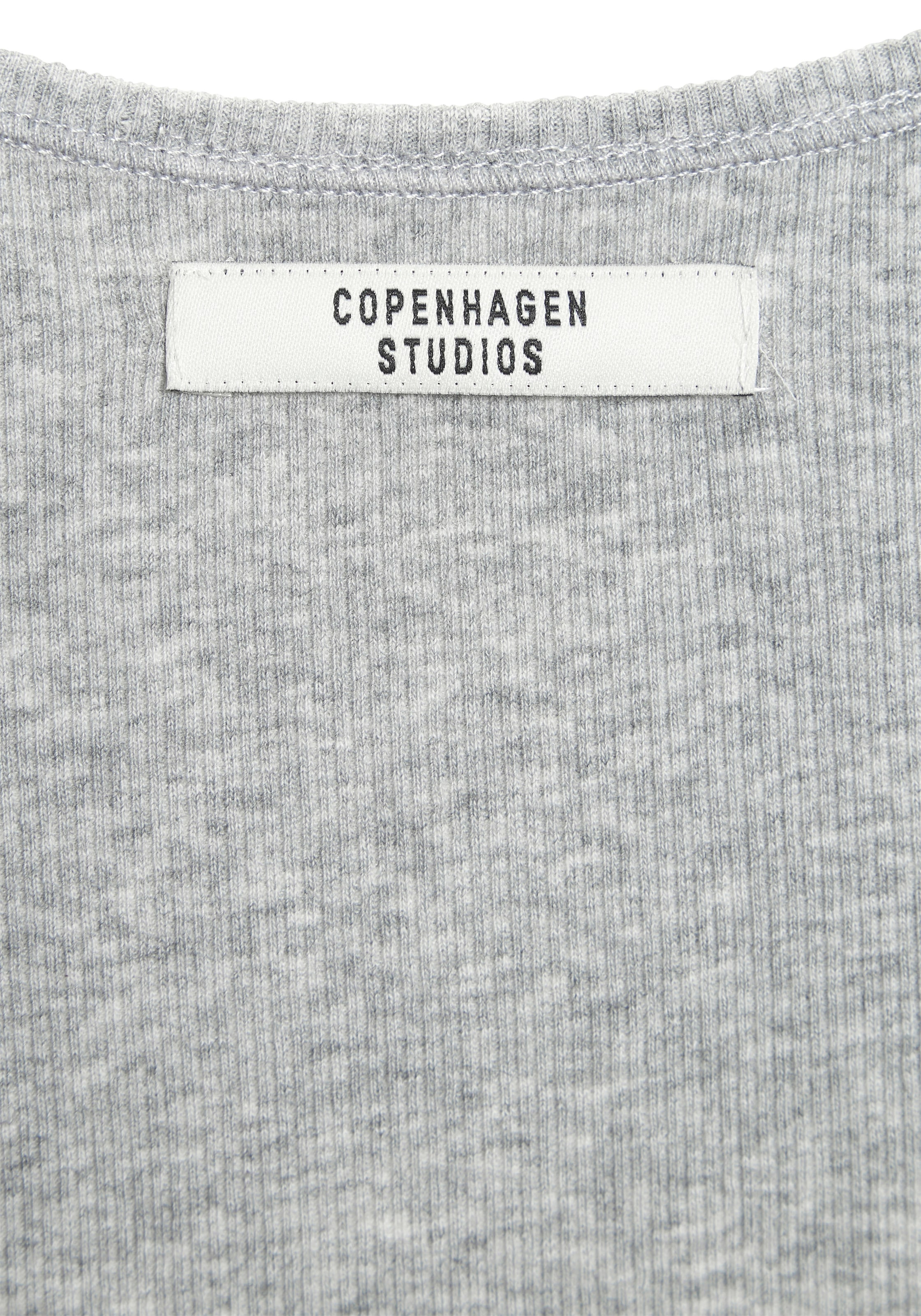 Copenhagen Studios Top de rechange aus elastischer Baumwoll-Ripp-Qualität