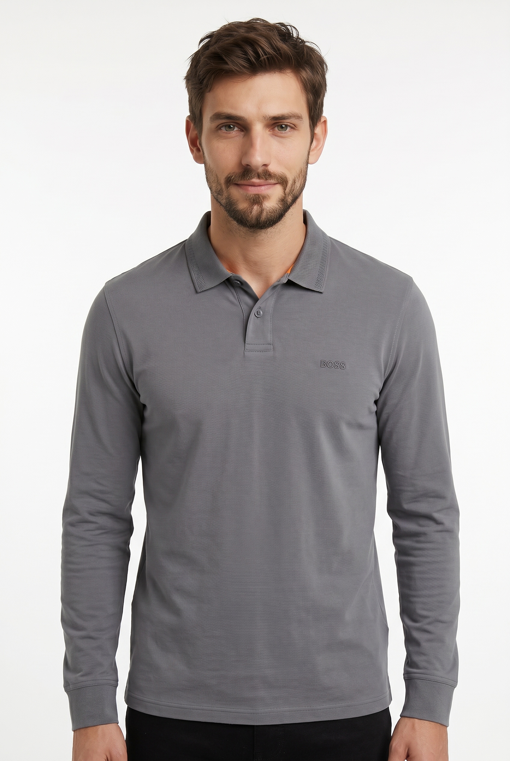 Image of BOSS ORANGE Poloshirt "Pe" mit Polokragen