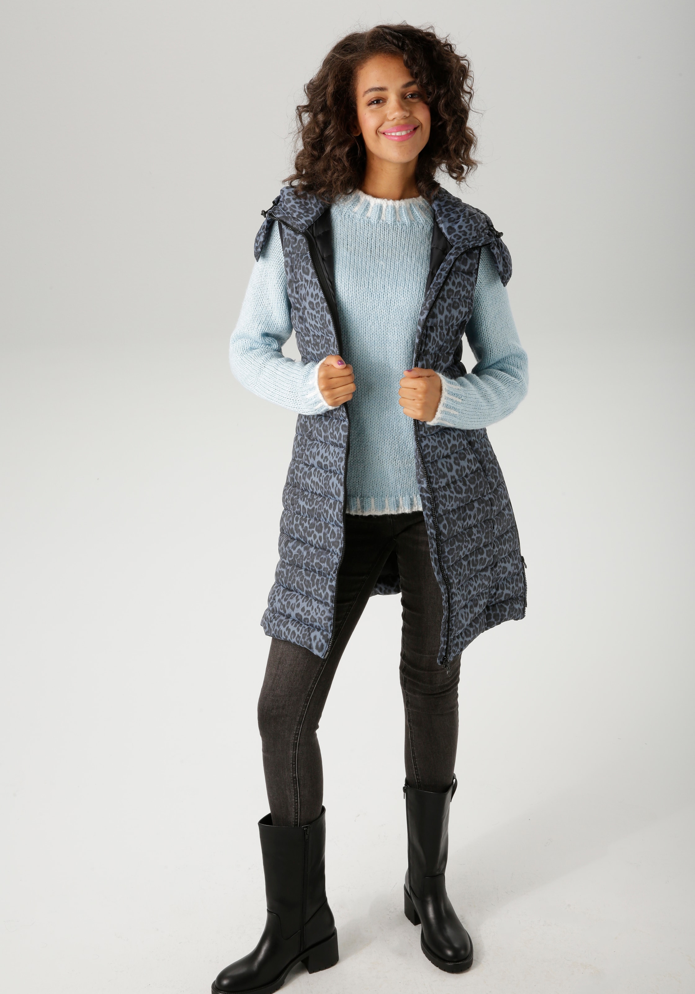 Aniston CASUAL Strickpullover, mit gemusterten Bündchen - NEUE KOLLEKTION