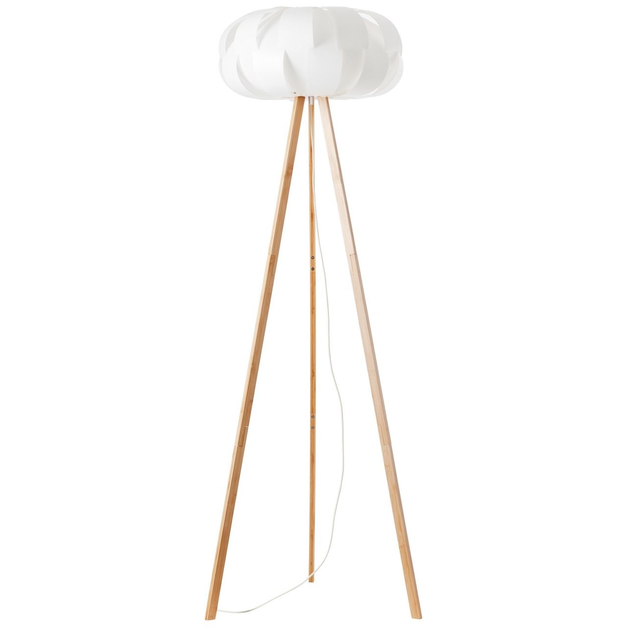 Image of Brilliant Leuchten Stehlampe »Addi«, E27, 1 St., Stehleuchte, dreibeinig Holz hell/weiss bei Ackermann Versand Schweiz