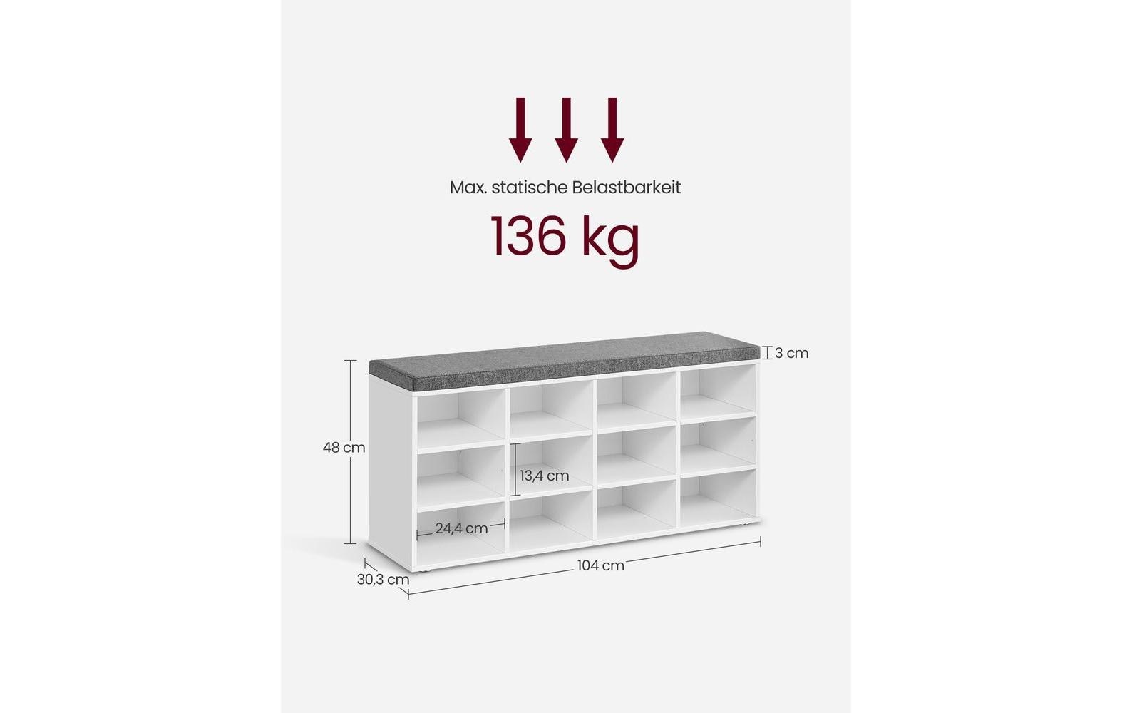 VASAGLE Schuhschrank »104 x 48 cm«