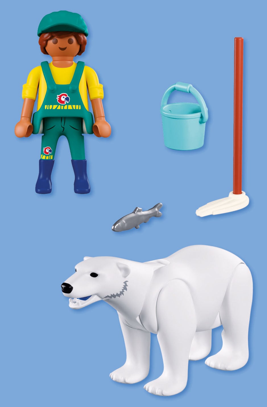 Playmobil® Jeu de construction »Zoo: Eisbär und Pfleger (72090), Animals & Friends« Made in Europe