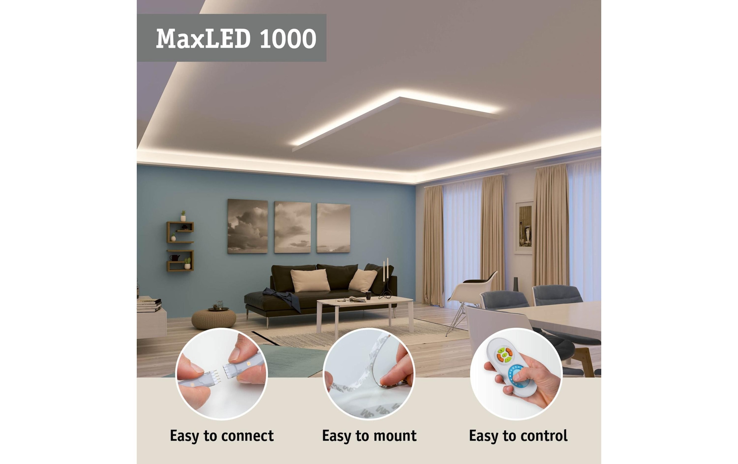 Paulmann LED-Streifen »500 LED Strip Full-Line COB Basisset«, 1920 St.-flammig