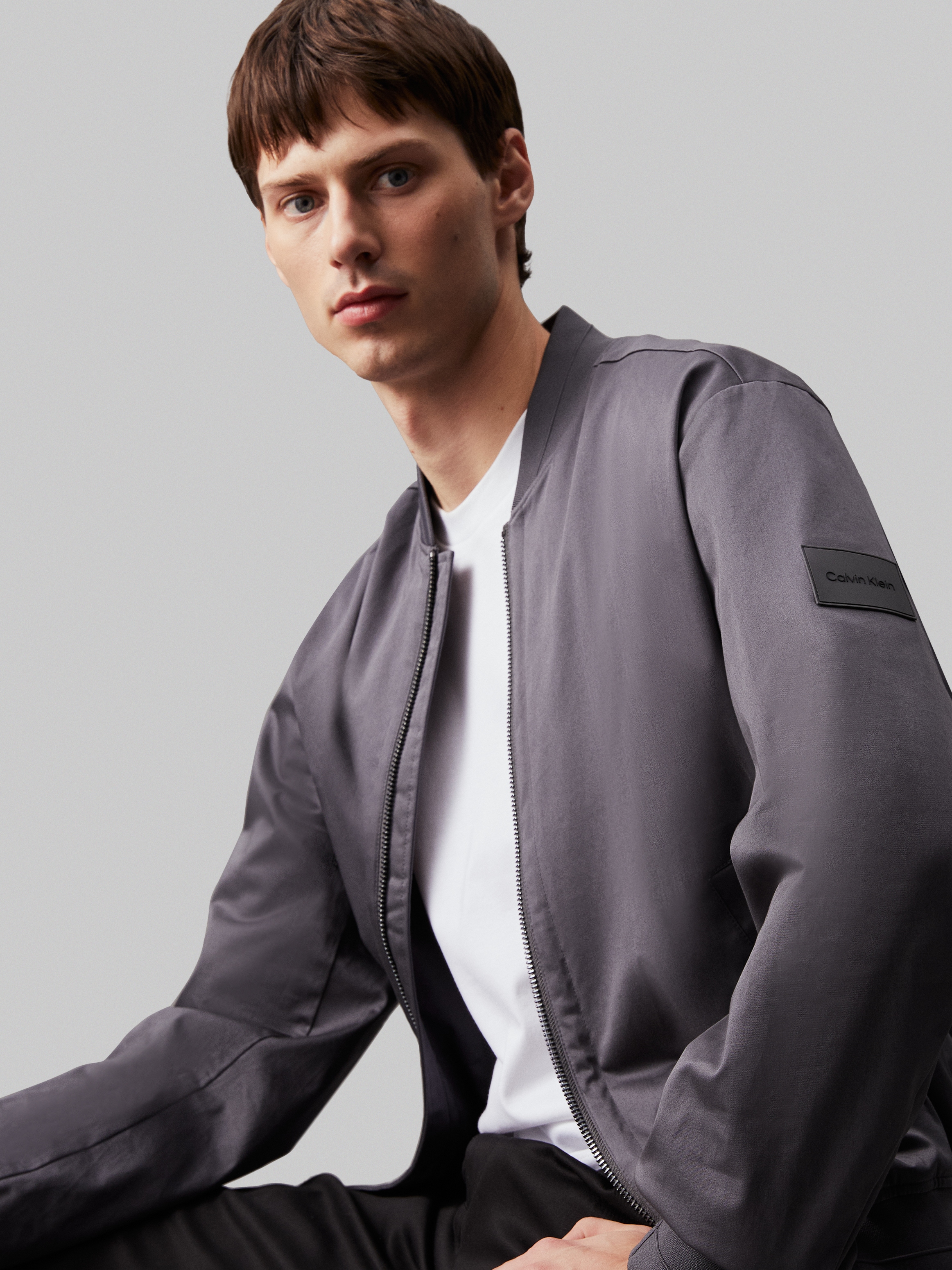 Calvin Klein Collegejacke »SATEEN STRETCH HERO BOMBER«