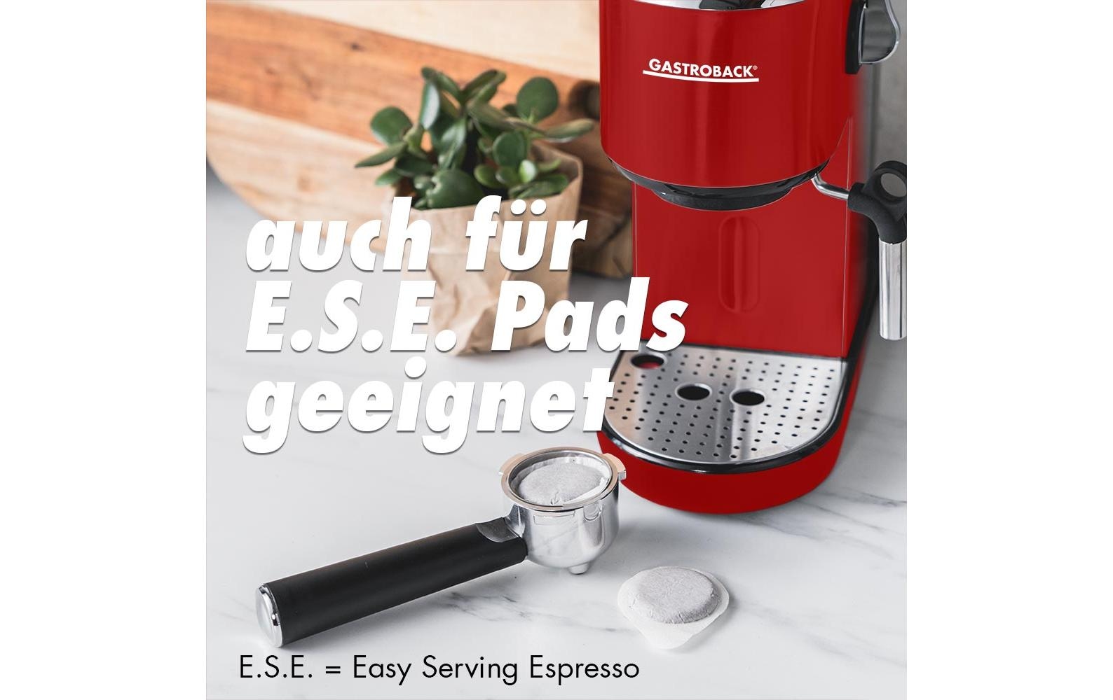 Gastroback Espressomaschine »Piccolo« Kompakte Espressomaschine