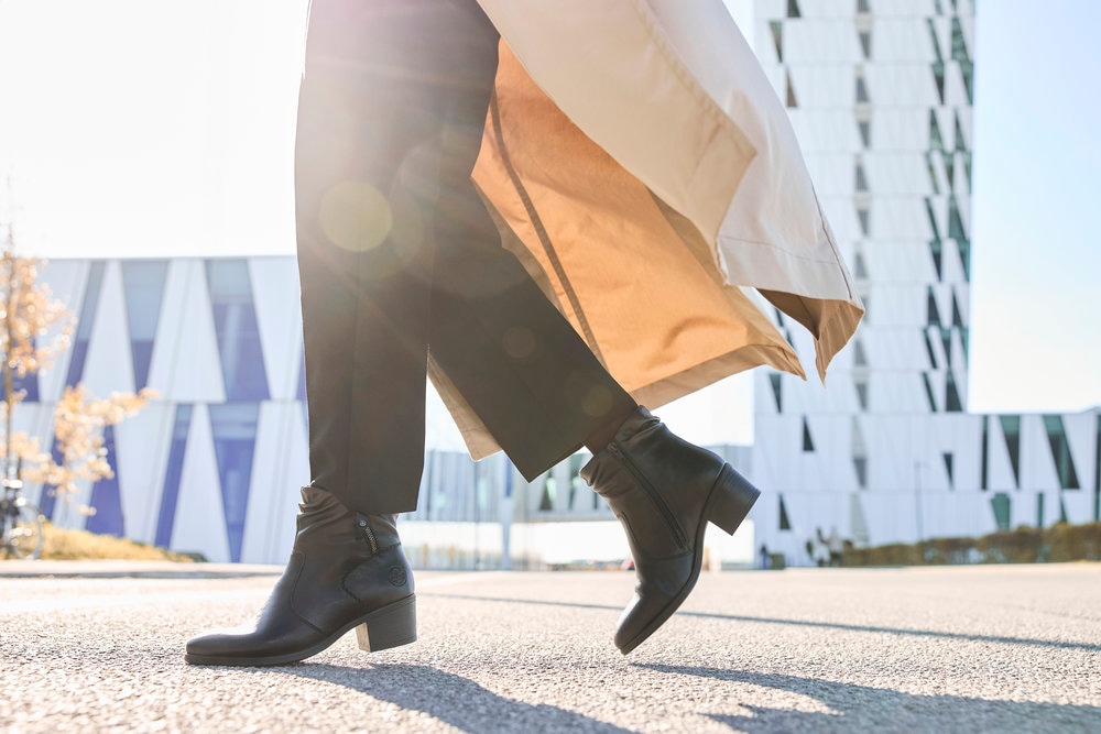 Rieker Stiefelette  Boots, Klassik-Stiefelette, Blockabsatz, mit slouchy Schaft