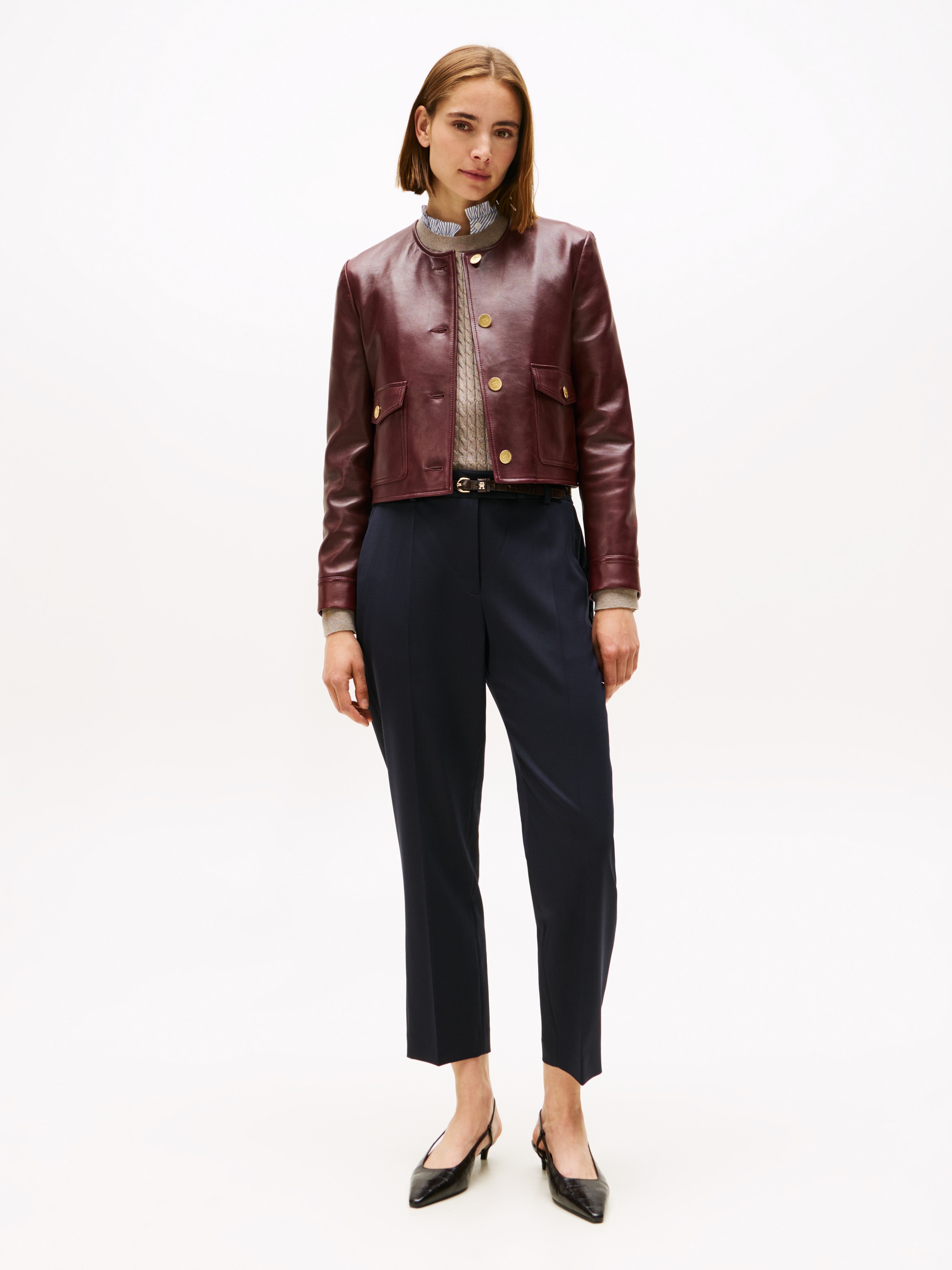 Tommy Hilfiger Anzughose »TIMELESS WOOL SLIM STRT PANT«, mit Wolle