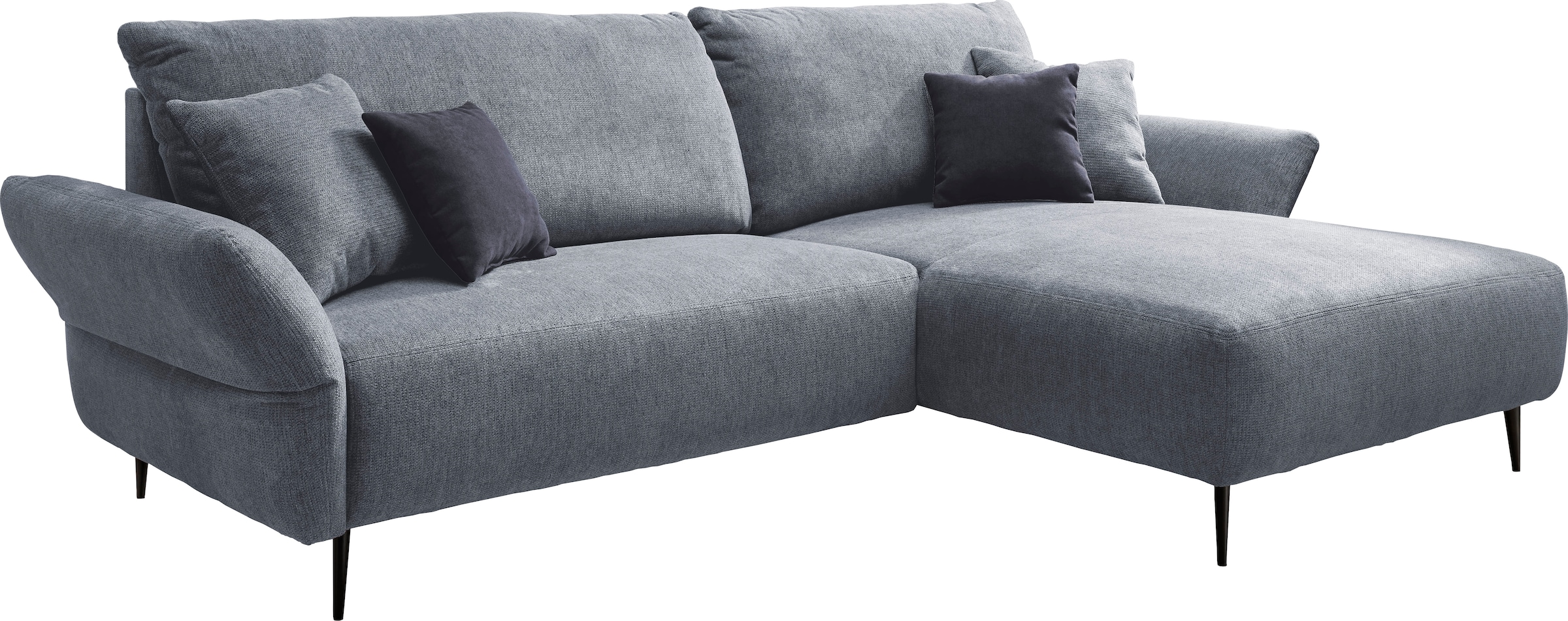 INOSIGN Ecksofa »Amarena L-Form«, inklusive Armlehnenverstellfunktion, 4x Zierkissen gratis