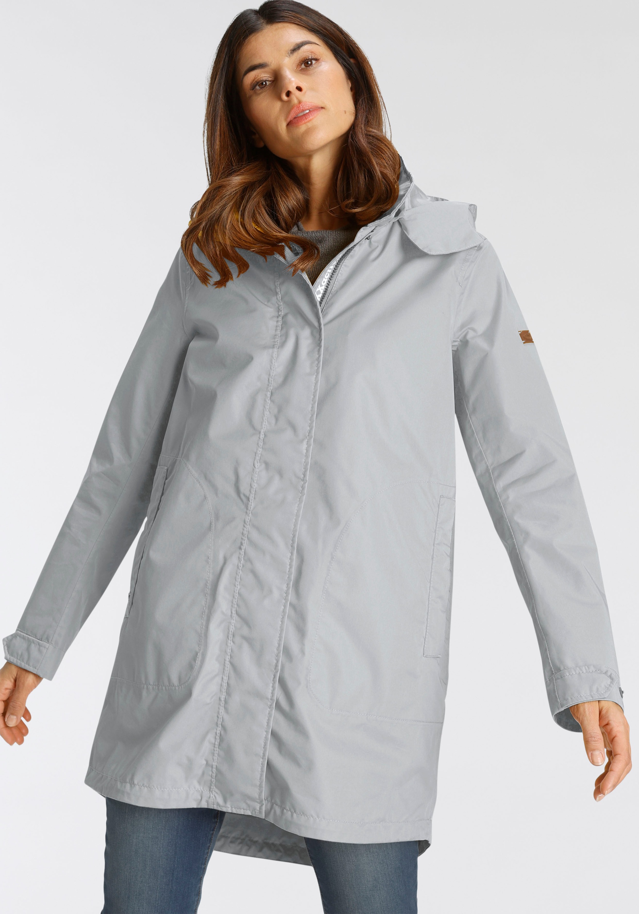 Image of camel active Funktionsmantel, in kürzerer Form, atmungsaktiv, wasser- und winddicht, abnehmbare Kapuze bei Ackermann Versand Schweiz