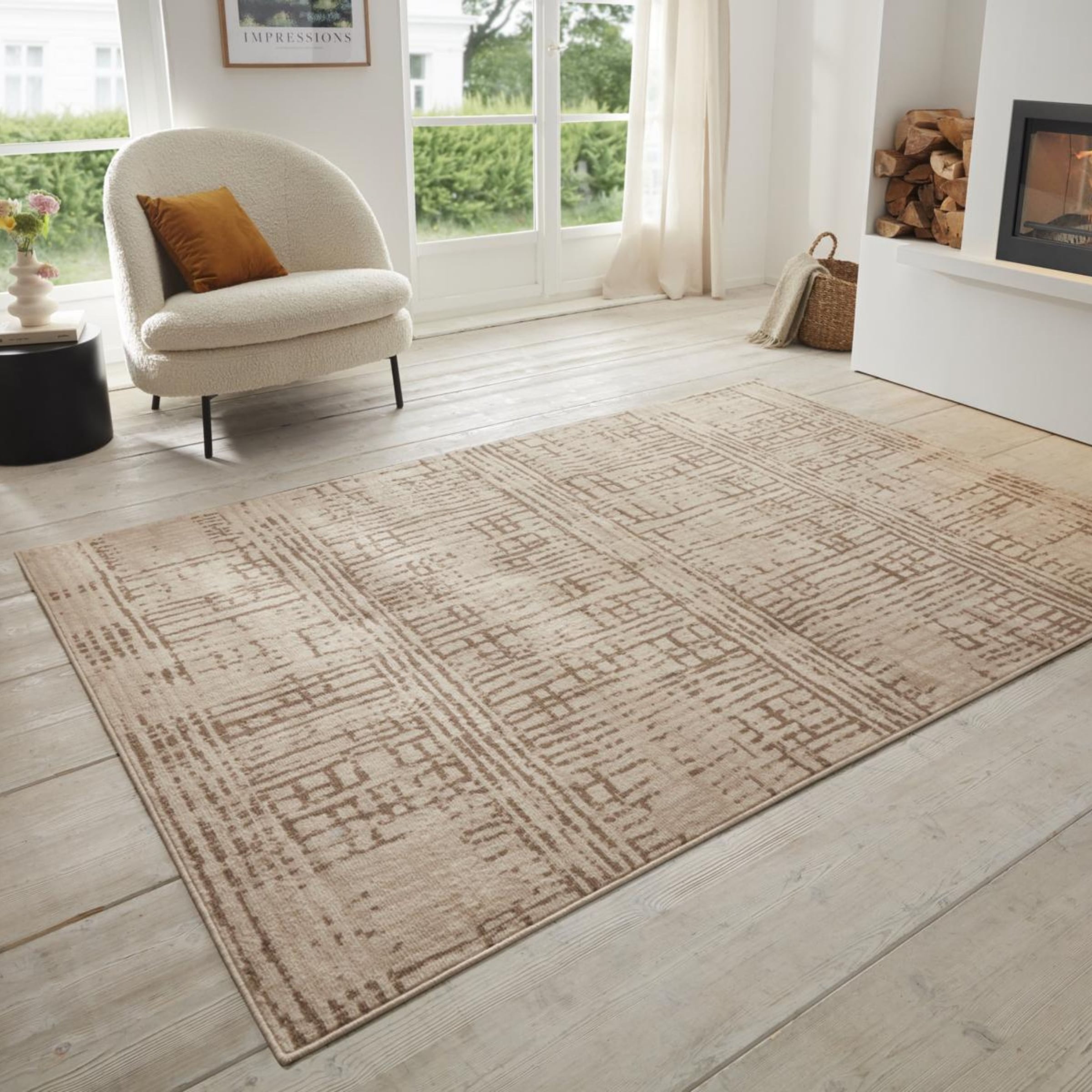 Image of HANSE Home Teppich "Sole" rechteckig 8 mm Höhe Kurzflor, Läufer, Vintage, Wohnzimmer, Schlafzimmer, Esszimmer, Flur