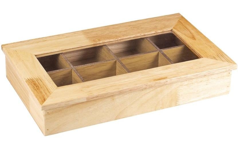 Kadastar Teebox »Jasmin Hellb«, (1 tlg.), Holzart: Gummibaum (China)