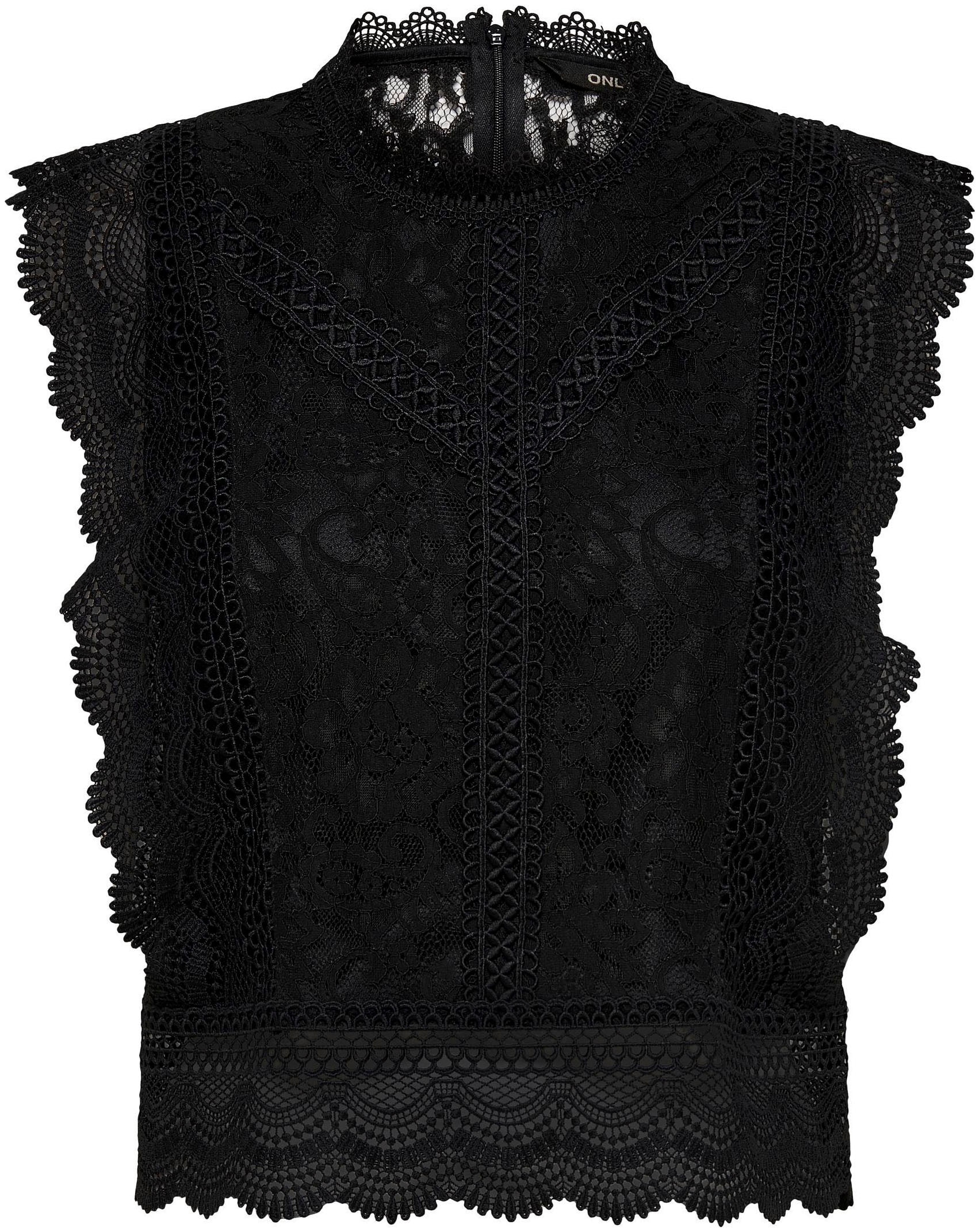 ONLY Spitzenshirt »ONLKARO S/L LACE TOP NOOS WVN«