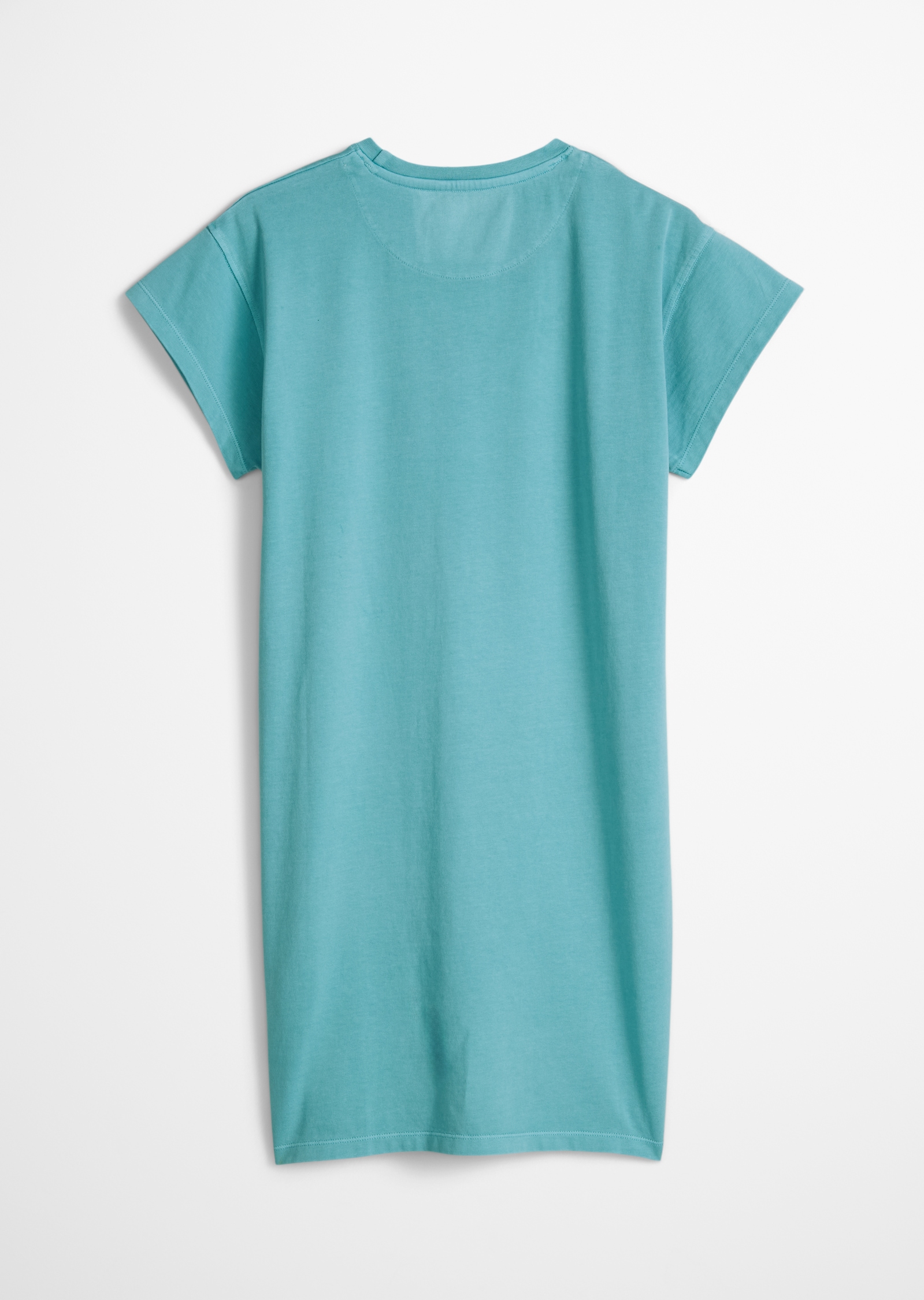 Marc O'Polo Junior Robe en jersey für Mädchen, gerade geschnitten, mit coolem Brustprint