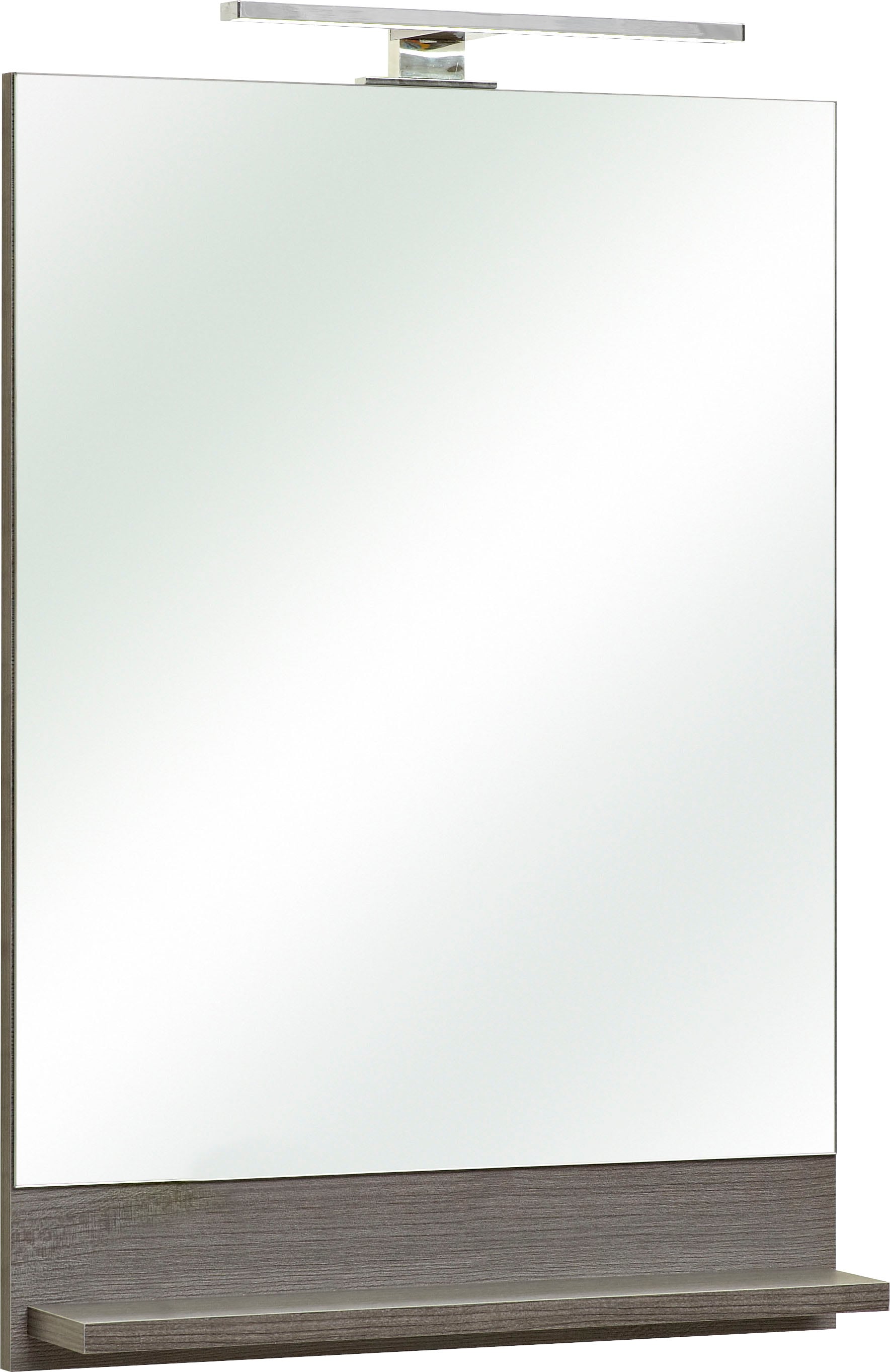 Saphir Miroir de salle de bain »Quickset Bad Flächenspiegel mit Ablage, 50 cm breit, ohne Beleuchtung« miroir mural moderne pour salle de bain, rectangulaire, 70 cm de haut
