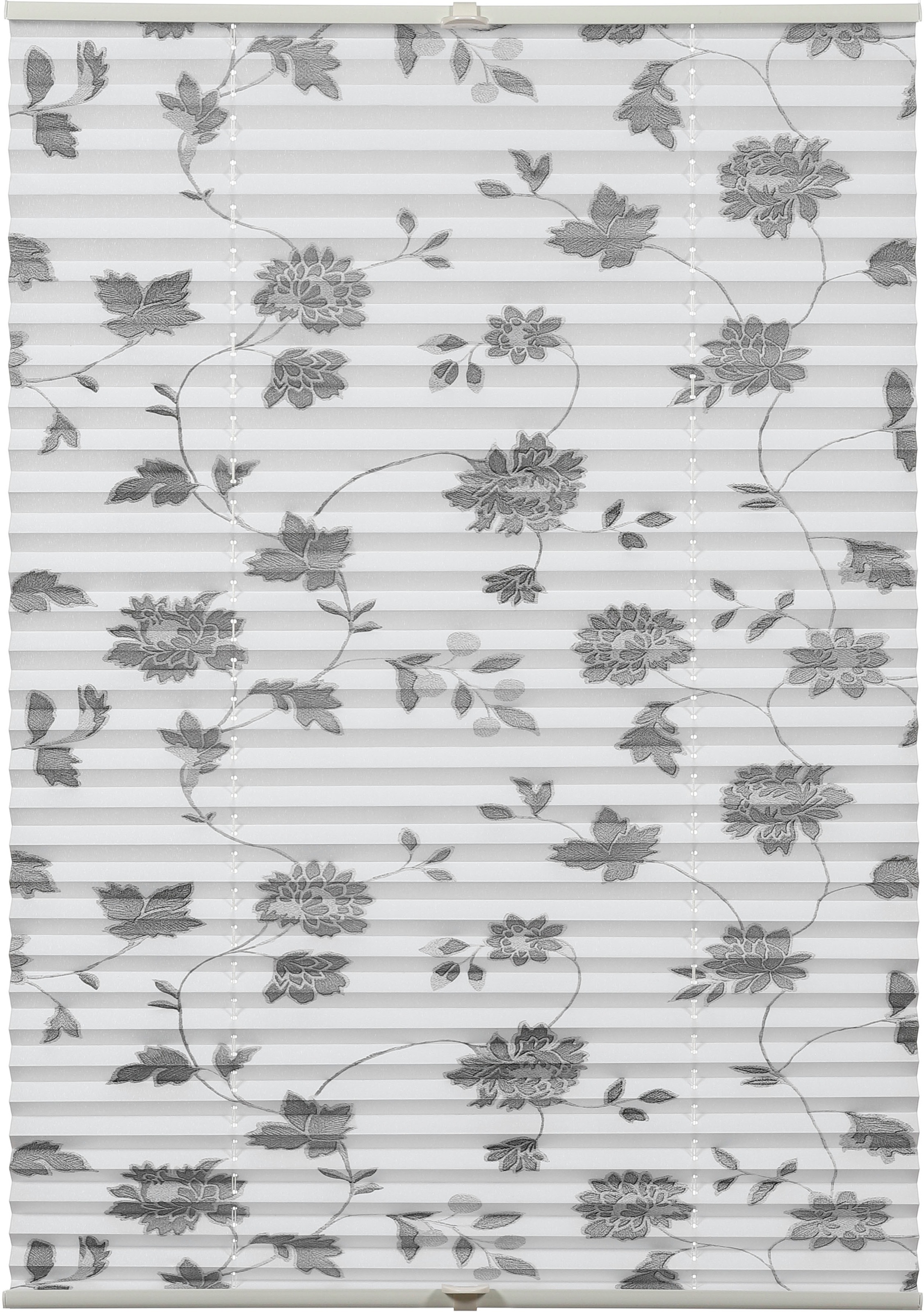 Image of GARDINIA Plissee "Concept zum Klemmen Flowers and Plants Blüte" blickdicht Perlreflex-beschichtet ohne Bohren verspannt in der Breite kürzbar