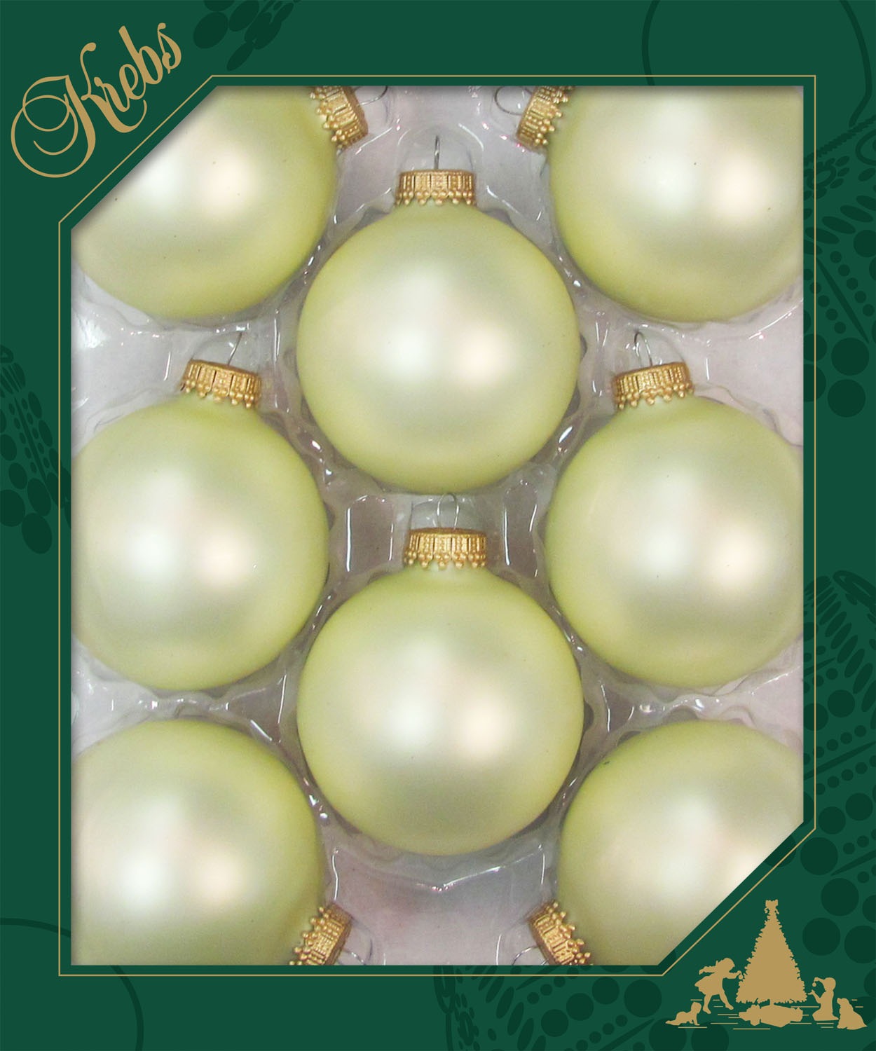 Krebs Glas Lauscha Weihnachtsbaumkugel »CBK70222, Weihnachtsdeko, Christbaumschmuck, Christbaumkugeln Glas«