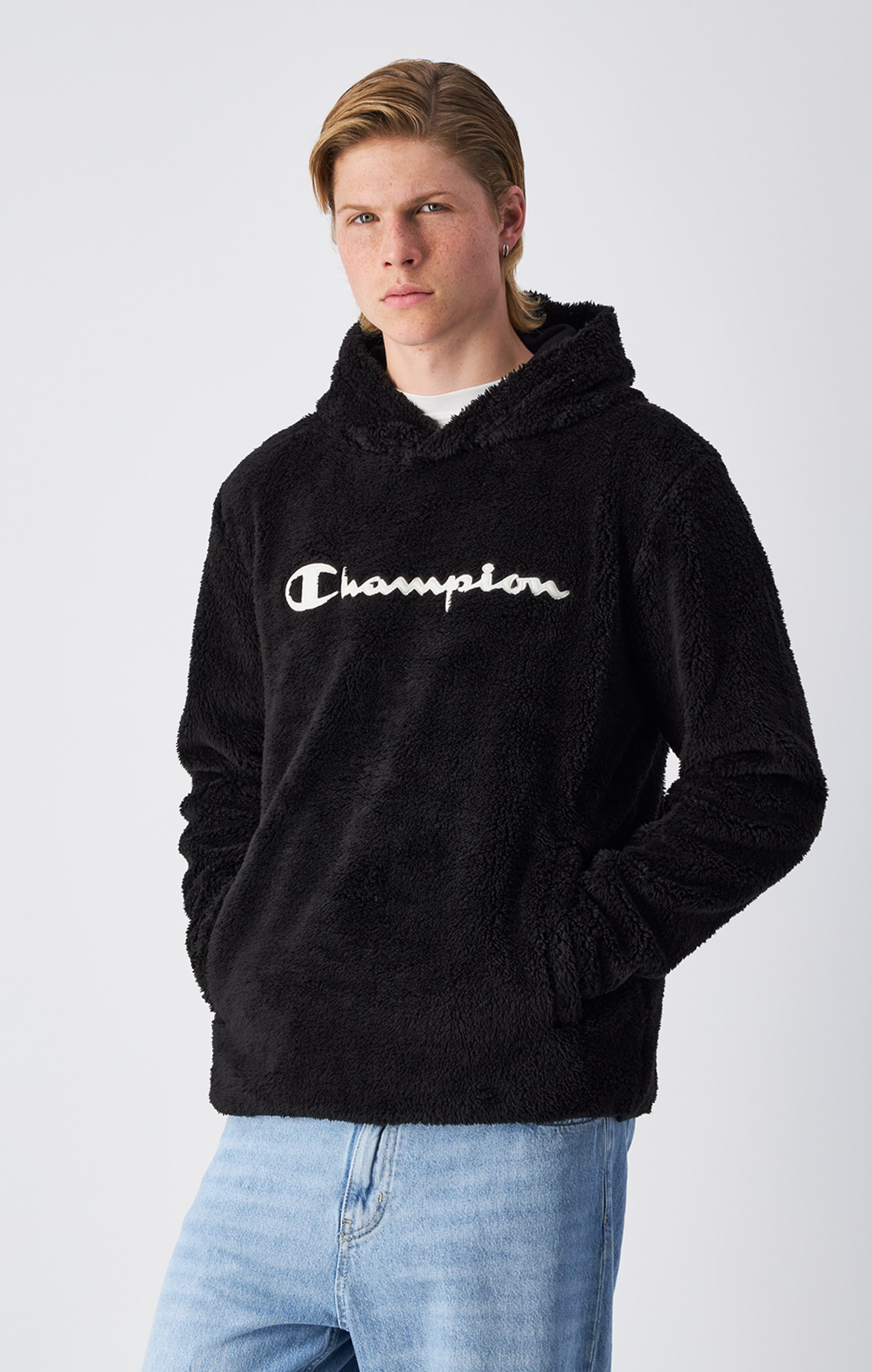 Image of Champion Kapuzensweatshirt "SPORTWEAR HOODIE Standard Fit Polar", für Erwachsene geeignet, Standard Fit, aus Polyester und Baumwolle
