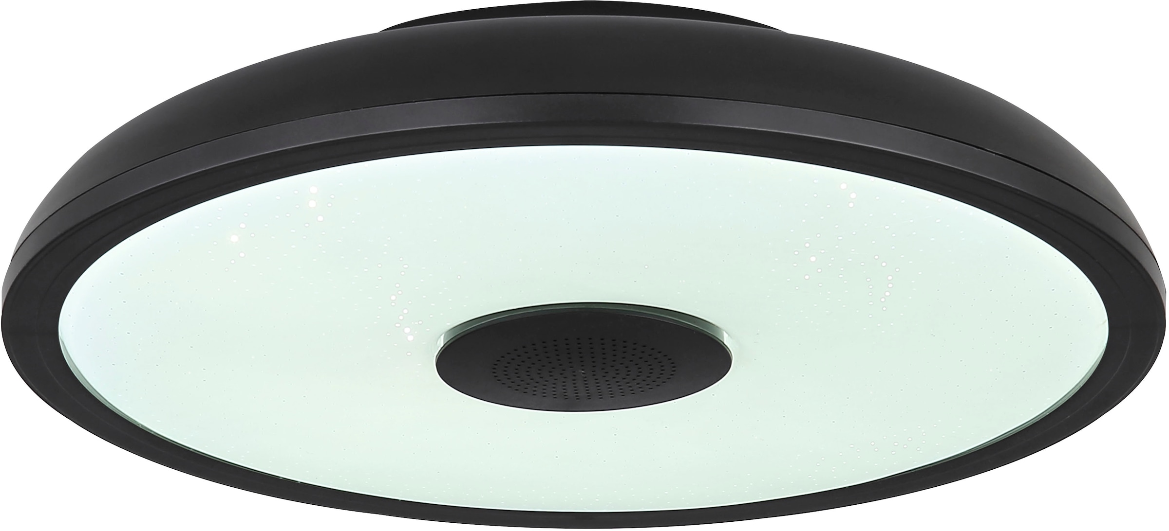 GLOBO LIGHTING Plafonnier LED »RAFFY« Module LED 1 cuis blanc chaud - blanc froid Changement de couleur rouge-vert-bleu, fonction haut-parleur