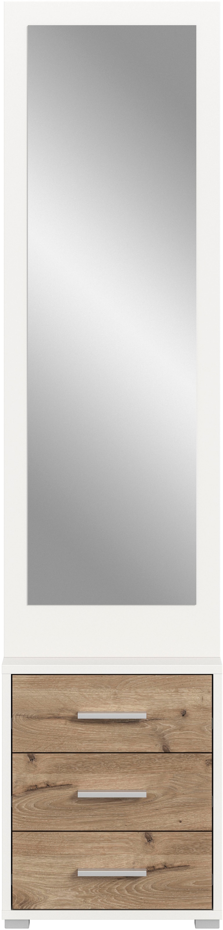 Image of Home affaire Kompaktgarderobe "Morrea, Höhe 190 cm, 3 Schubkästen, 3 Haken, 1 Kleiderstange" 1 Stk. tlg. schmale Garaderobe, Stauraum, Flur, Diele