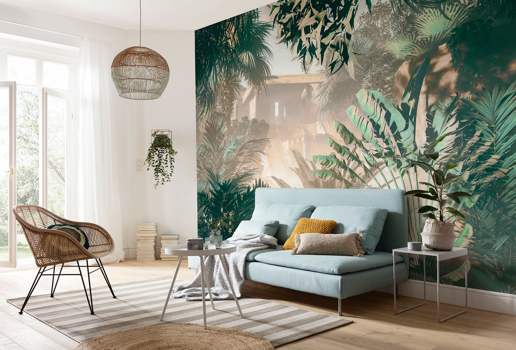 Komar Vliestapete »Digitaldruck Vlies - Manoa - Grösse 350 x 250 cm«, bedruckt, Wohnzimmer, Schlafzimmer
