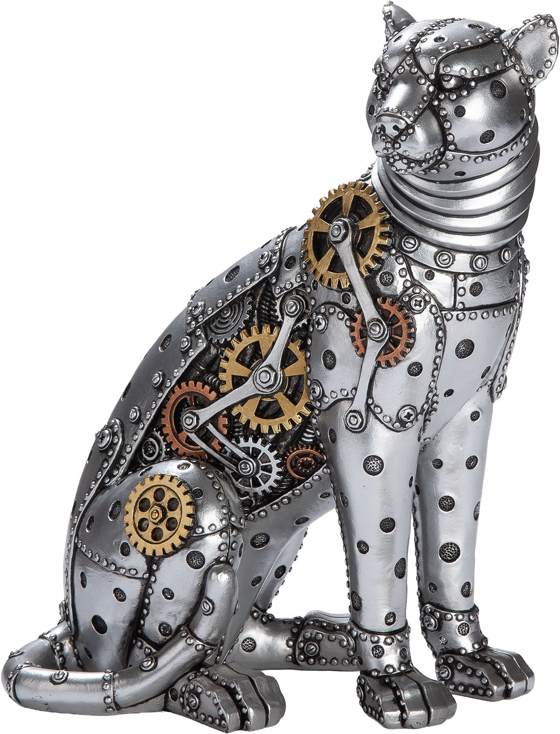 Image of GILDE Skulptur "Figur Leopard Steampunk Leopard"