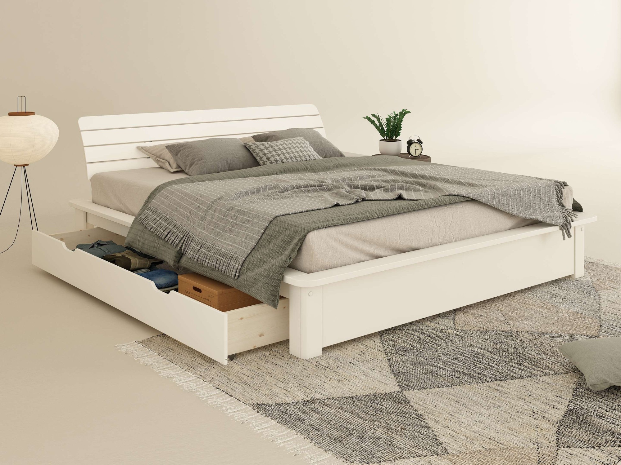 Home affaire Schubkasten »Antri«, (1 St.), passend zum Massivholzbett 'Antri', FSC® zertifiziertes Massivholz