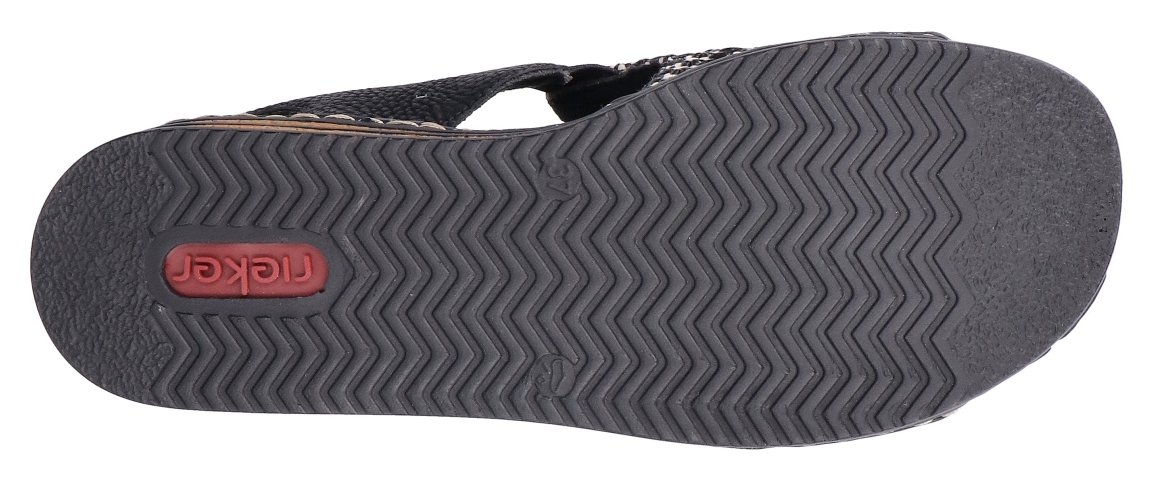 Rieker Sandales compensées  Sommerschuh, Strandschuh, Sandale in Flechtoptik