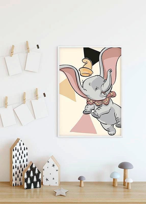 Komar Bild »Dumbo Angles«, Disney, (1 St.), Wandbild zur Dekoration im Kinderzimmer - ohne Rahmen