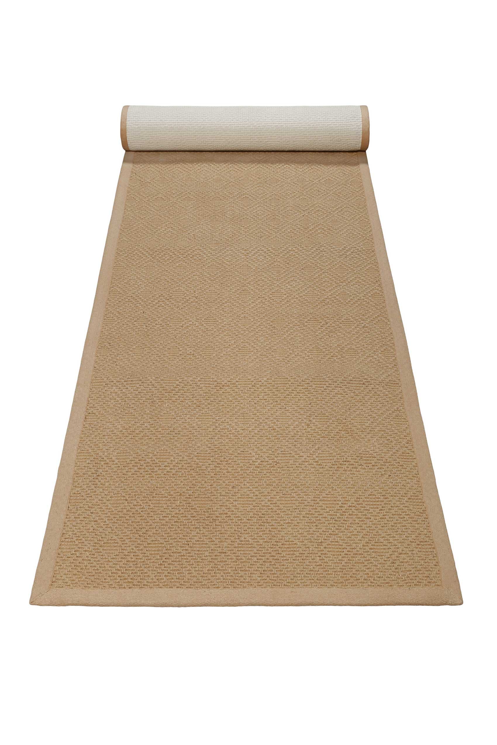 Image of Wecon home Teppich "Hugo two, Juteteppich, als Läufer erhältlich" rechteckig 8 mm Höhe Naturfaser, 100% Jute, Sisal-Optik, pflegeleicht, Wohnzimmer, Raute