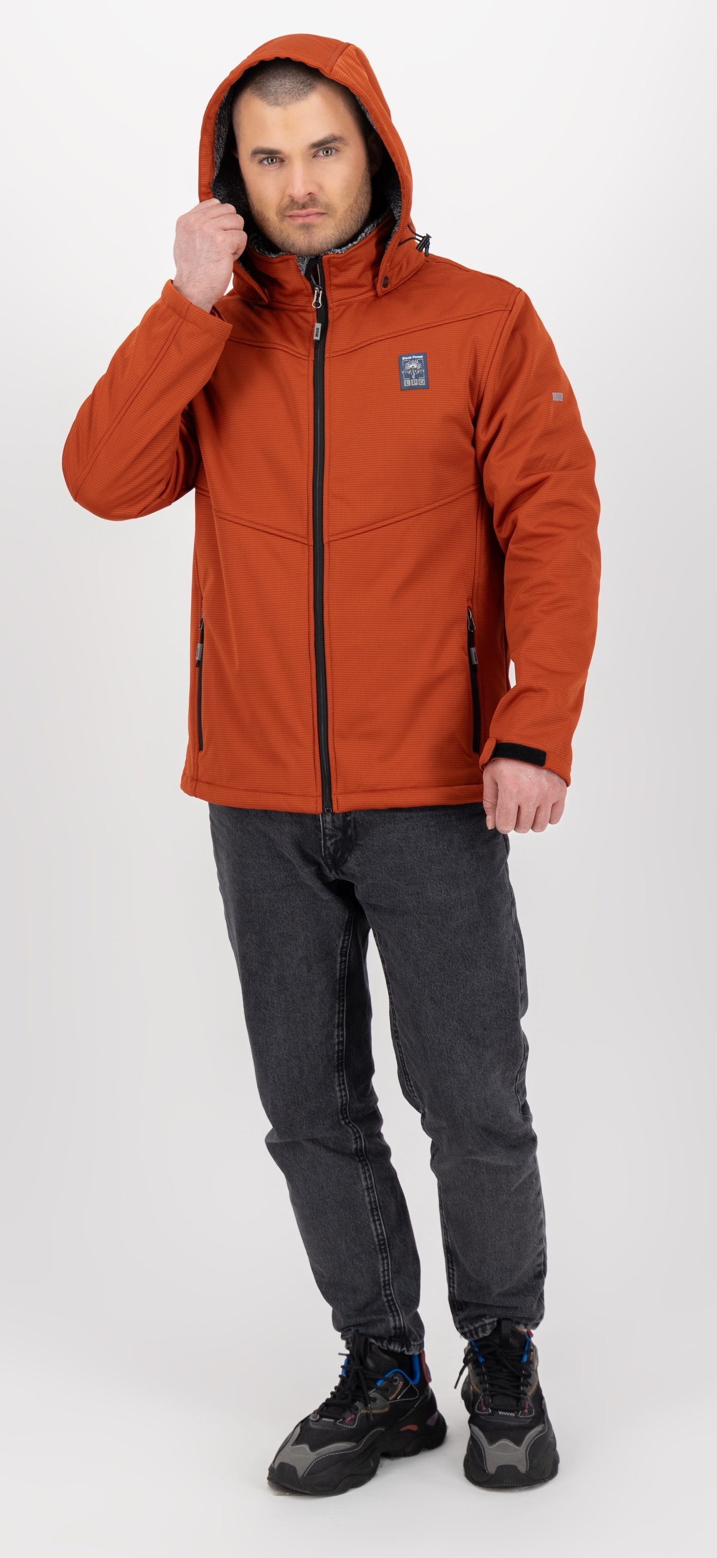 LPO Softshelljacke »LARON 2 MN« abnehmbare Kapuze