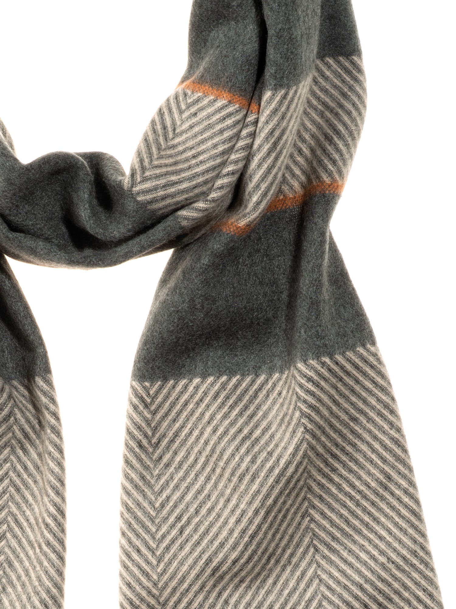 MONTI Écharpe design chevron moderne, détails contrastés fins, qualité agréable
