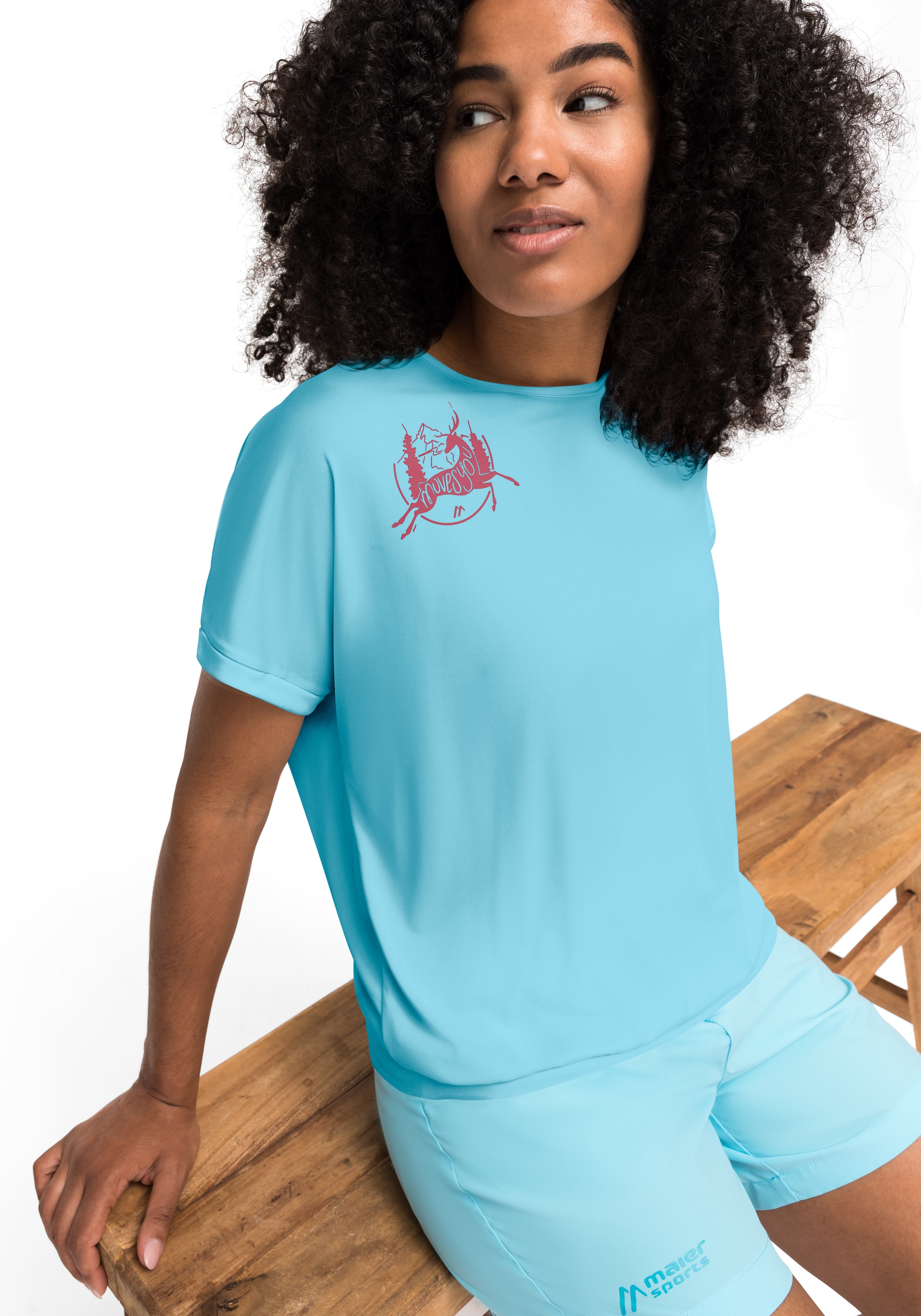 ♕ Maier Sports T-Shirt »Setesdal W«, Damen Kurzarmshirt für Wandern und  Freizeit versandkostenfrei bestellen