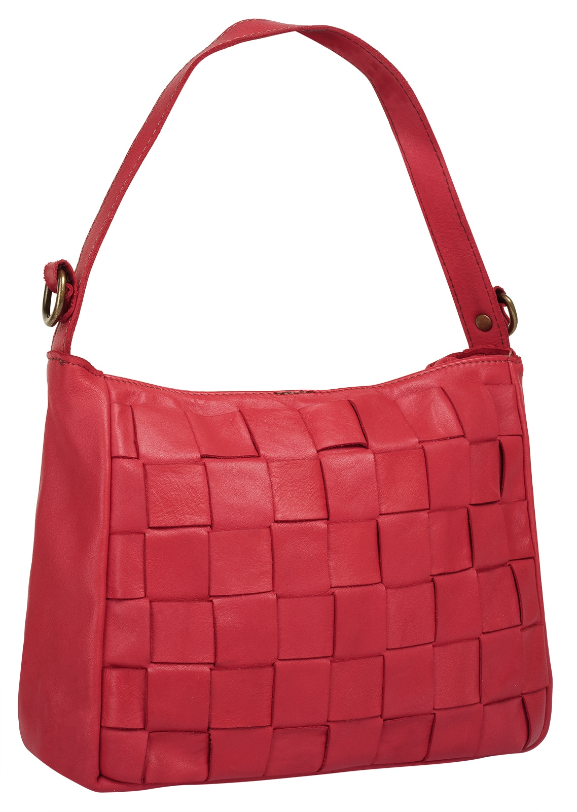 Samantha Look Umhängetasche echt Leder, Made in Italy