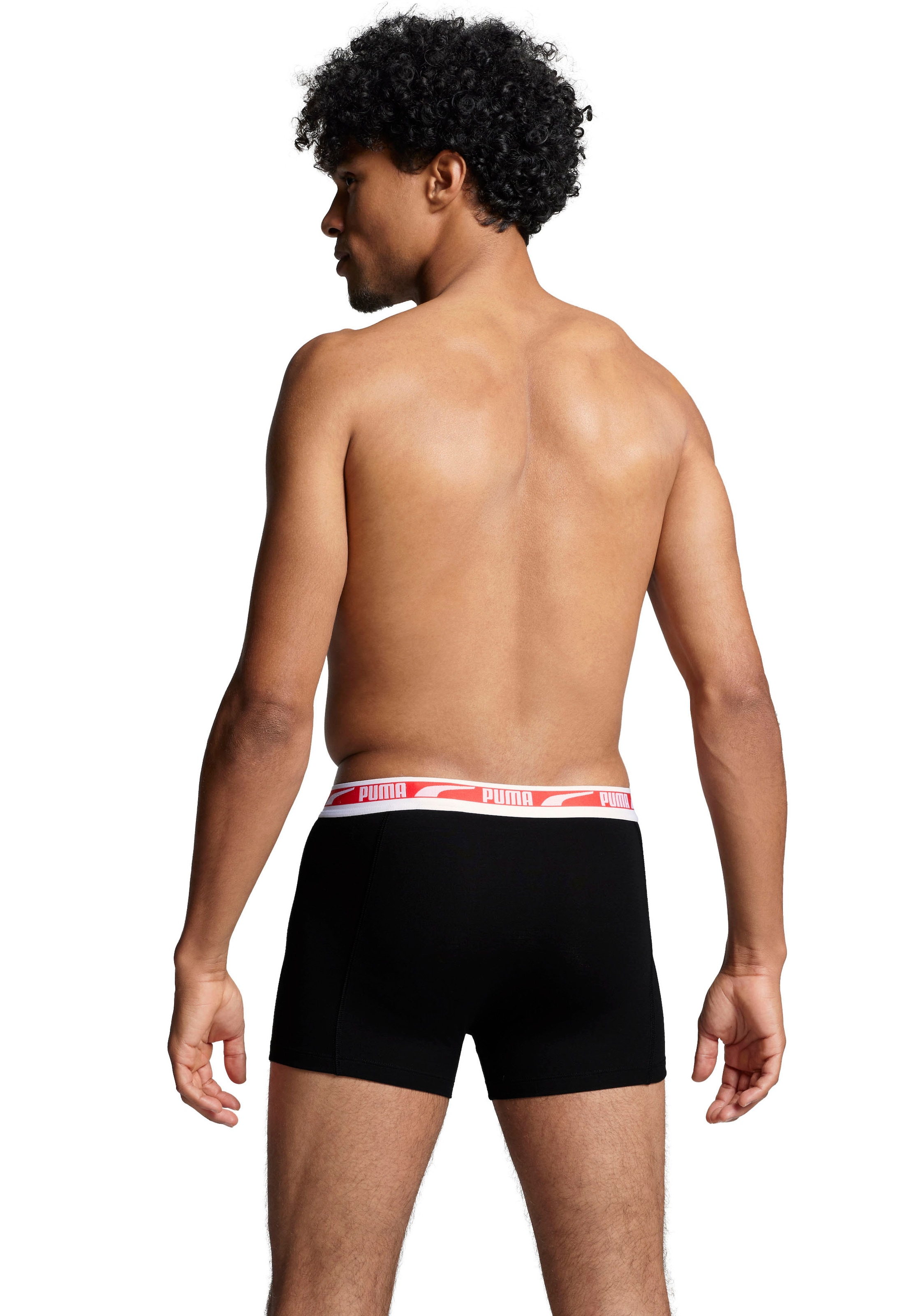 PUMA Boxershorts »MEN MULTI LOGO BOXER 2P«, Komfortbund
