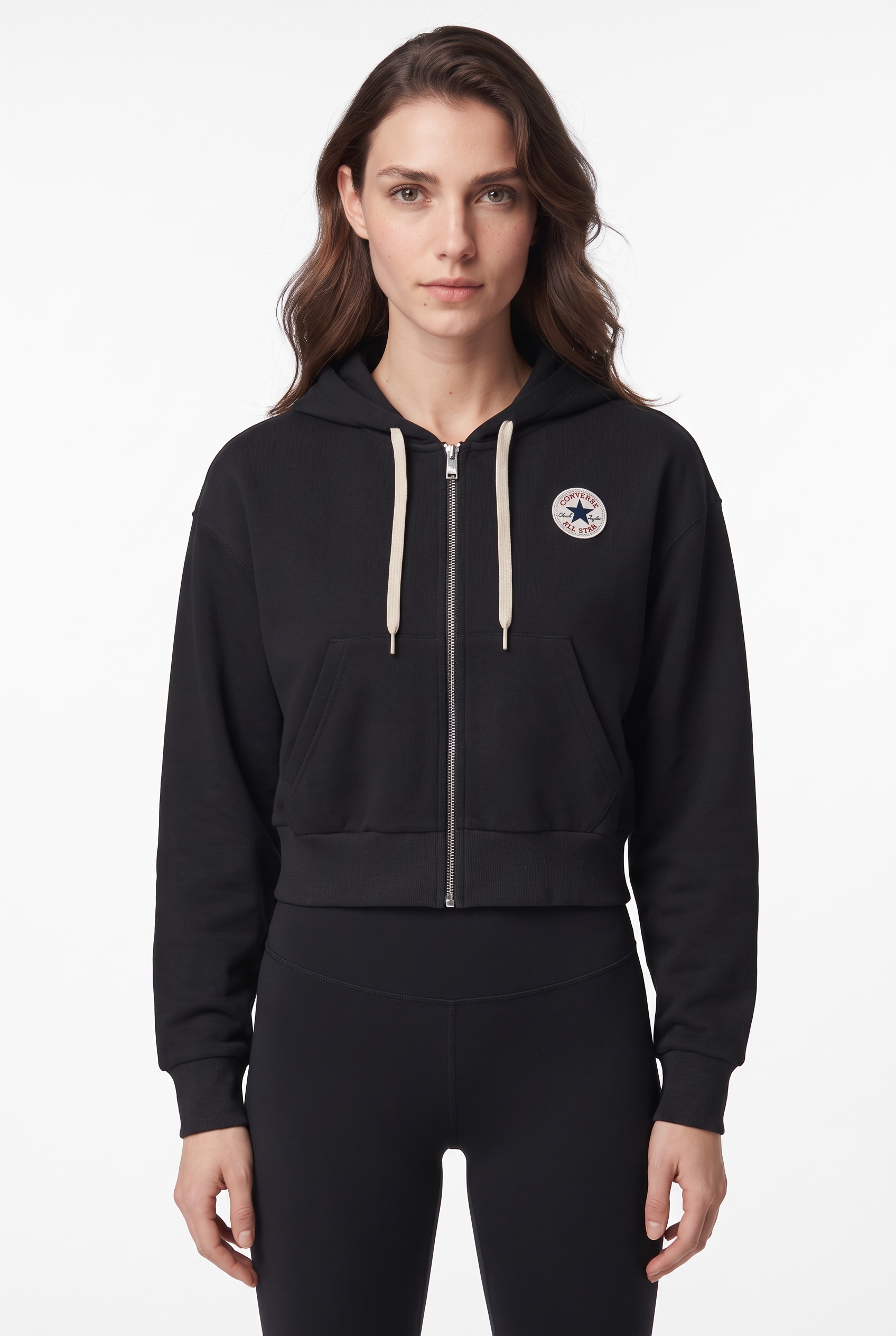 Image of Converse Kapuzensweatjacke "SIGNATURE FULL-ZIP" mit Full-Zip, aus Baumwolle und Polyester, in den Grössen XS bis XXL