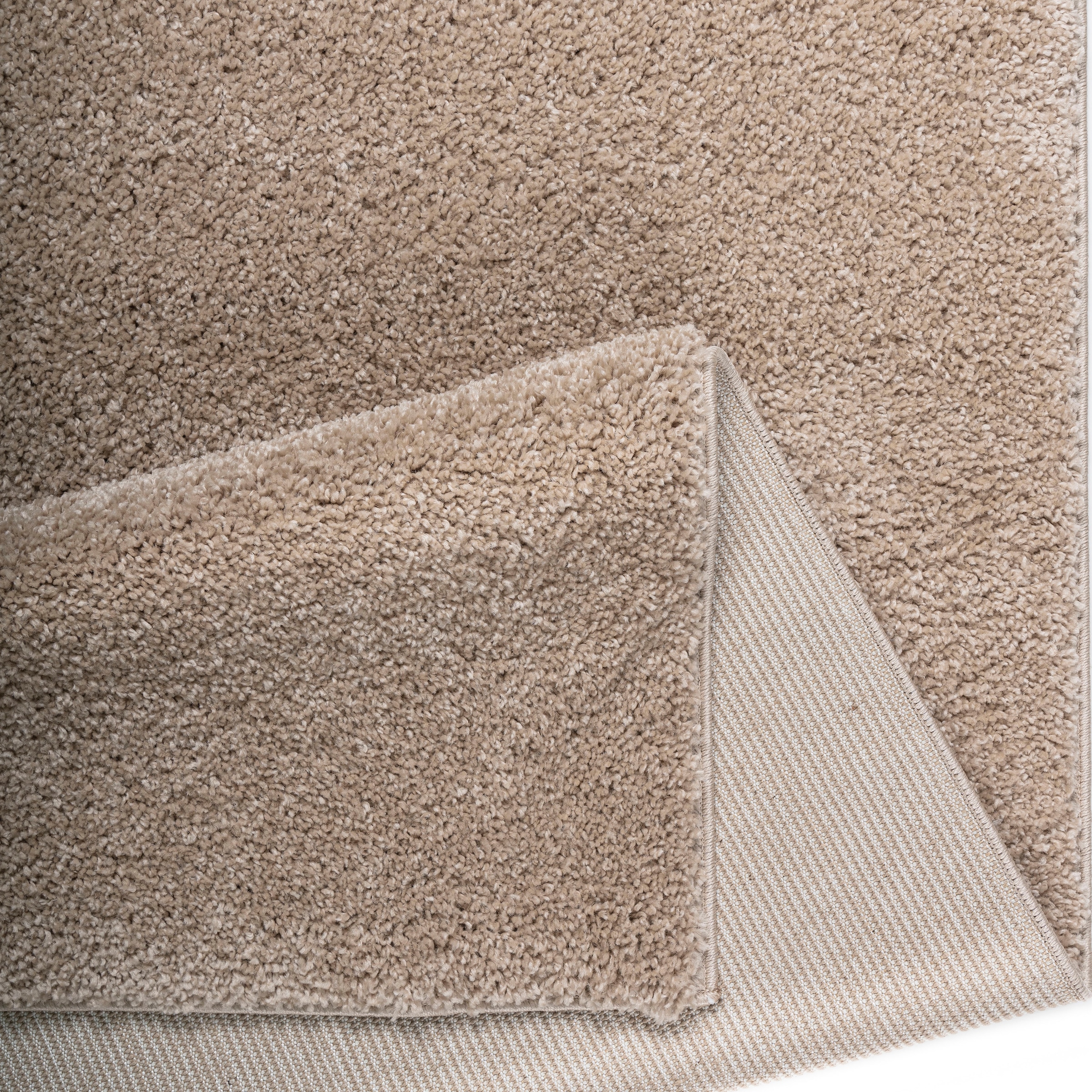 Bruno Banani Bordure de lit »Shaggy Soft« Höhe 30 mm 3 tlg. gewebt, Uni-Farben, besonders weich, Bettvorleger, Läufer-Set