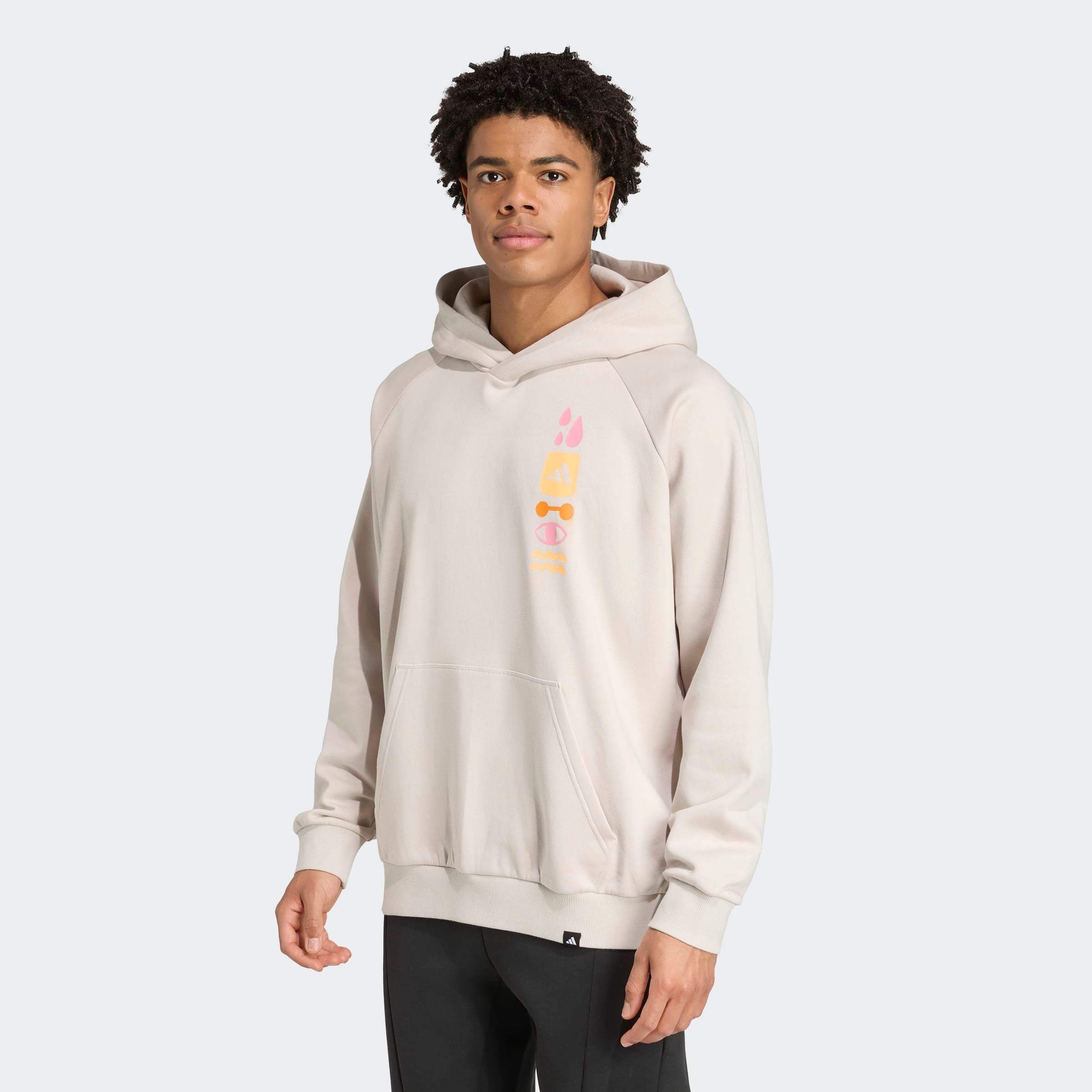Image of adidas Performance Kapuzensweatjacke "POWER HOODIE MIT GRAFIKPRINT"
