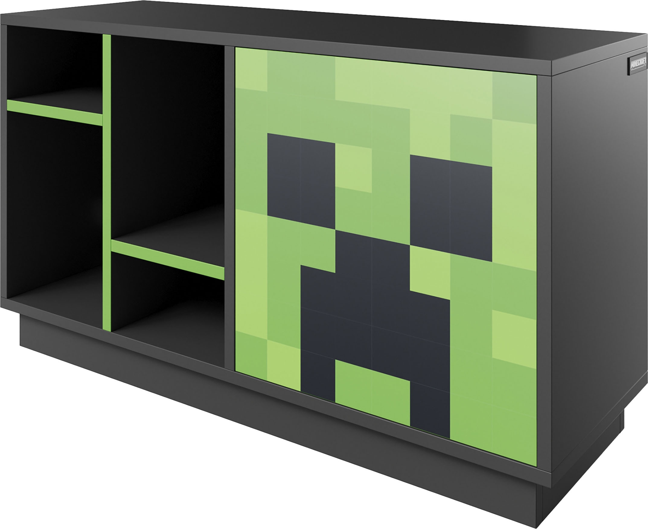 Image of Phoenix Lowboard "Minecraft Creeper Lowboard" inkl Beleuchtung