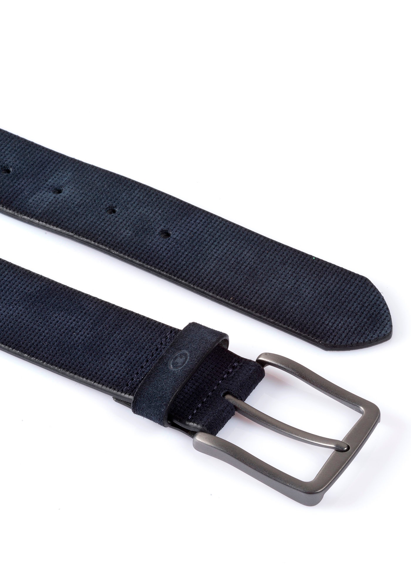 TOM TAILOR Ledergürtel »TTBART«, 4 cm breiter Herrengürtel, Velourslederoptik, bis Gr. 120