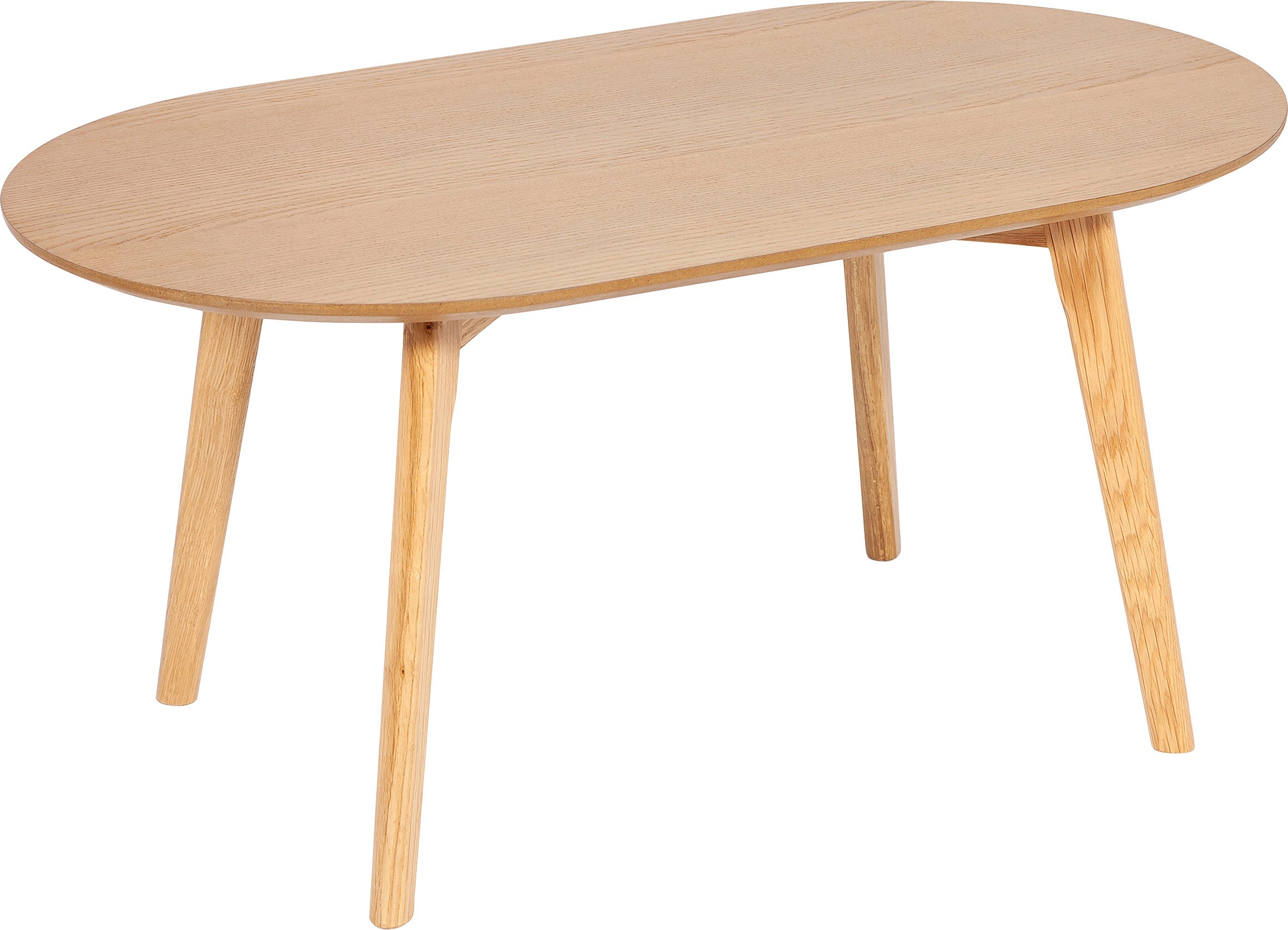 Image of Homexperts Couchtisch »Lina«, (BxT) 85x48 cm, oval, aus Massivholz Eiche bei Ackermann Versand Schweiz