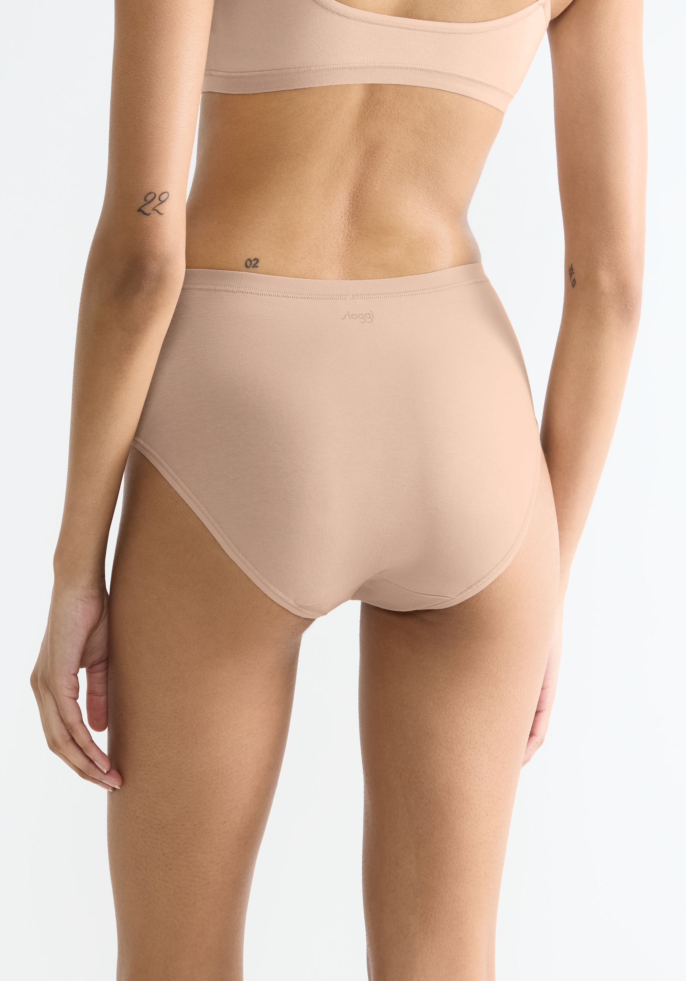 sloggi Slip »GO Daily Cotton Midi 3P«, (3er Pack), Glanz-Effekt Details, weich