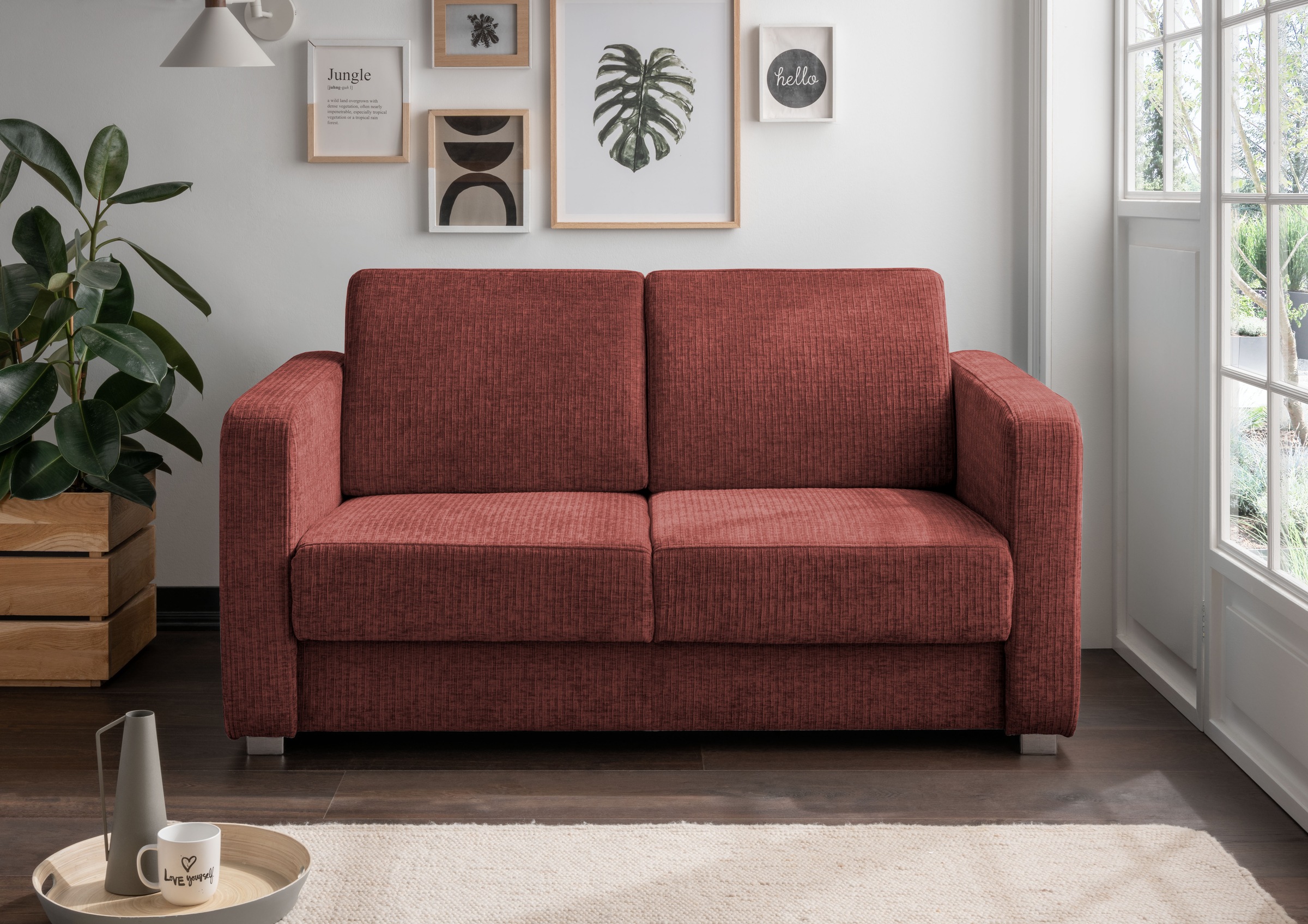 Image of Home affaire Ecksofa "Lazio modern und bequem, schmale Armlehnen, tolle Detailverarbeitung" mit 2 Einzelauszügen als Längsschläfer