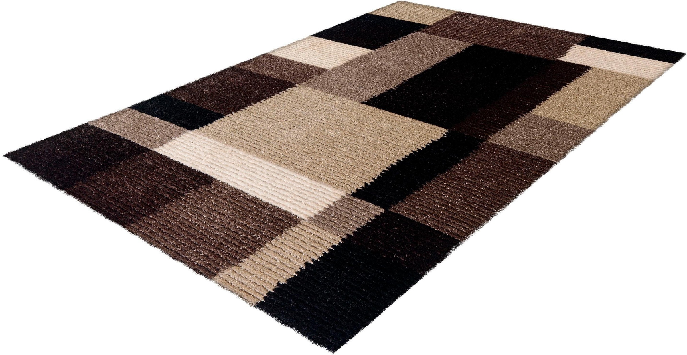 Image of calo-deluxe Teppich »Cheol 8087«, rechteckig, 15 mm Höhe, Hoch-Tief-Struktur, Wohnzimmer bei Ackermann Versand Schweiz