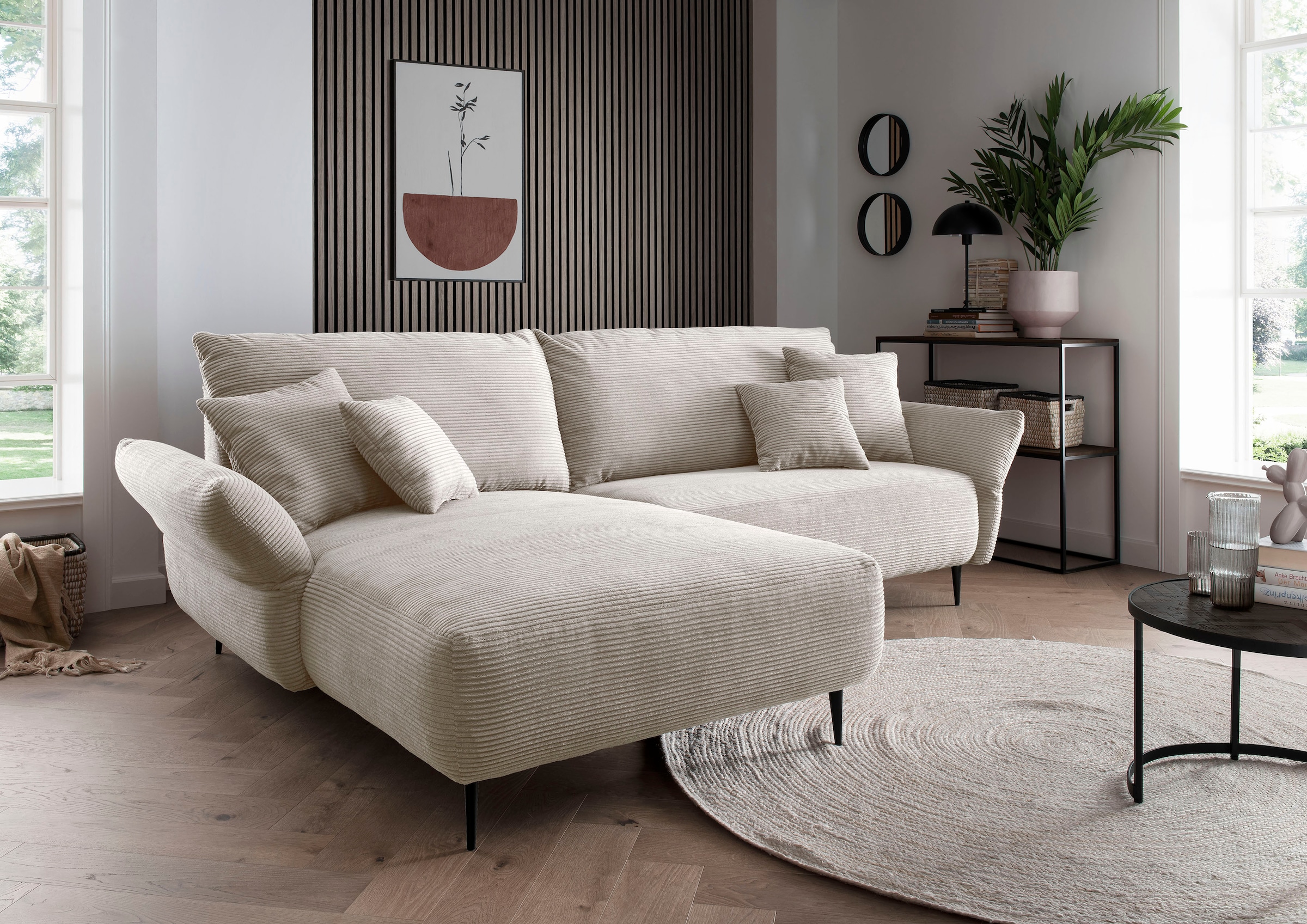 Image of Home affaire Ecksofa zwei verschiedene Fussfarben wählbar