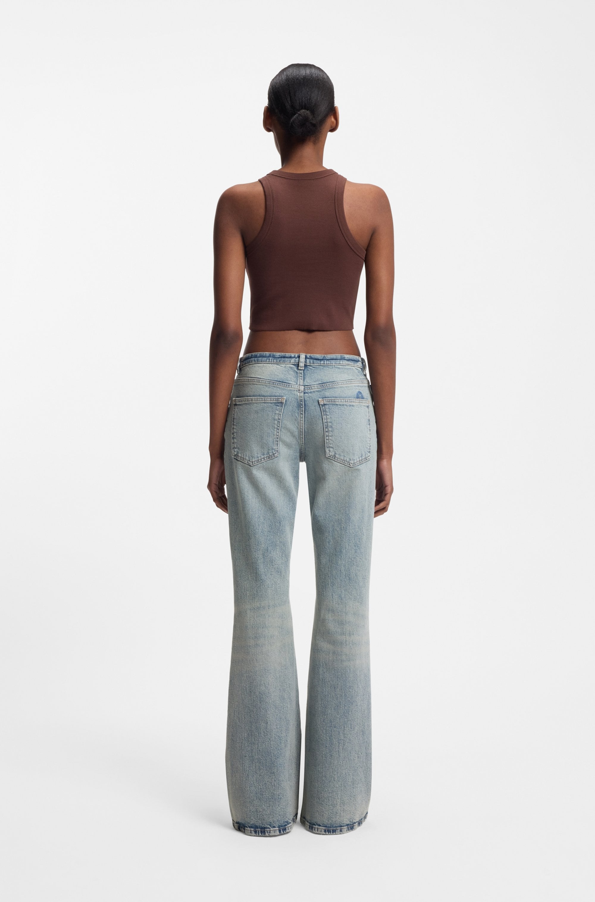 HUGO Blue Jeans bootcut »Gelissa« Mid Rise, weit ausgestellt