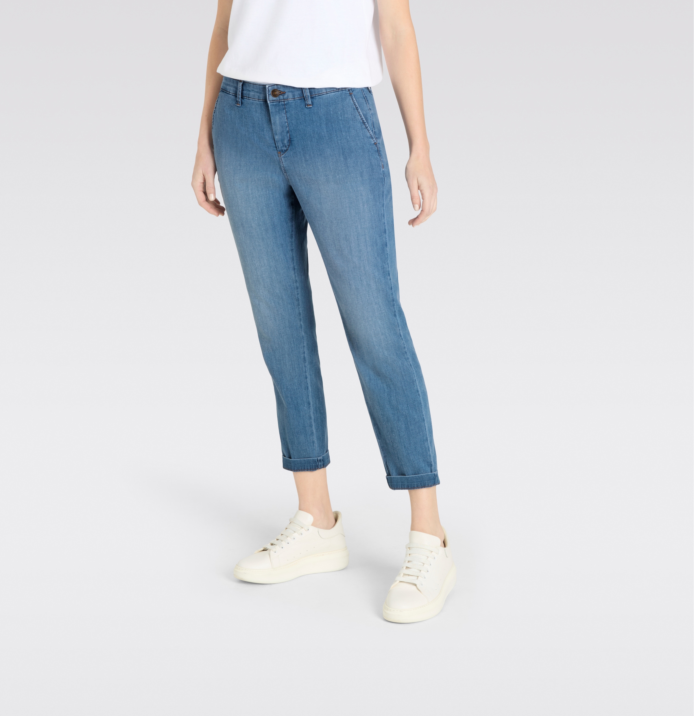 Image of MAC Slim-fit-Jeans "CHINO turn up" im Five-Pocket Style