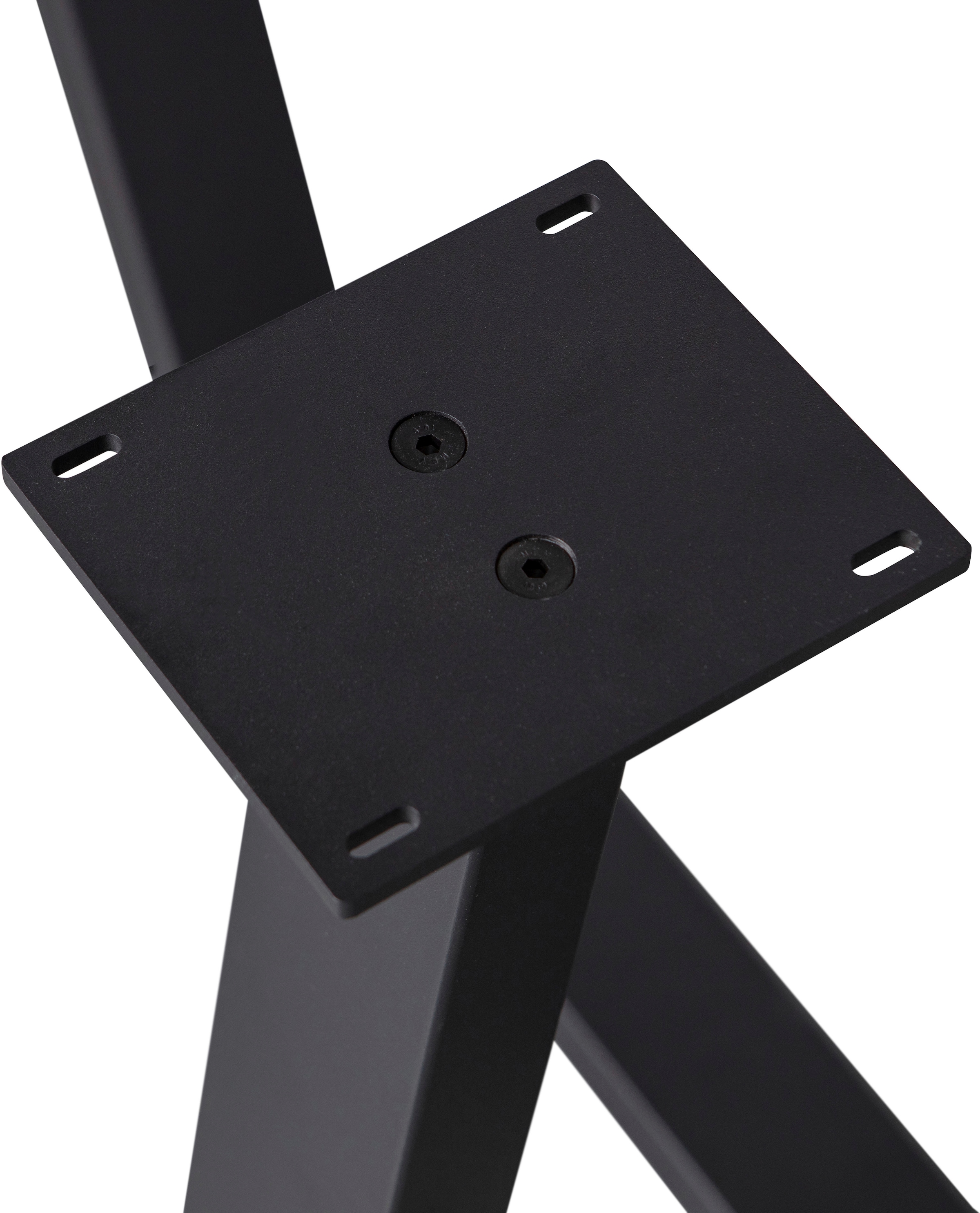 WOOOD Pied de table »Tablo Drenthe Metall mit Pulverbeschichtung B 147 x T 71 x H 73 cm« capacité de charge 150 kg, structure croisée royale, facile à monter
