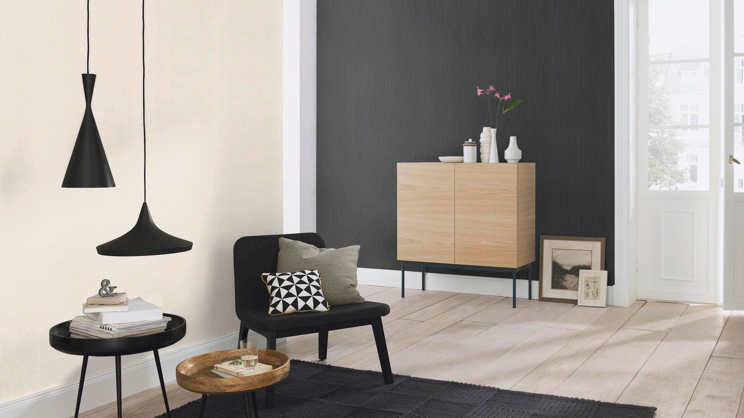 Rasch Vinyltapete »Passepartout«, uni-Steinoptik