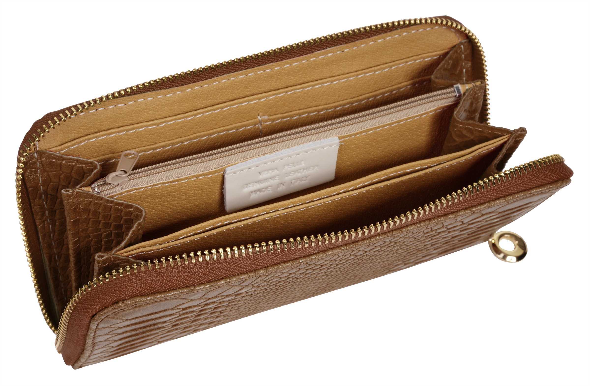 Samantha Look Porte-monnaie echt Leder, Made in Italy