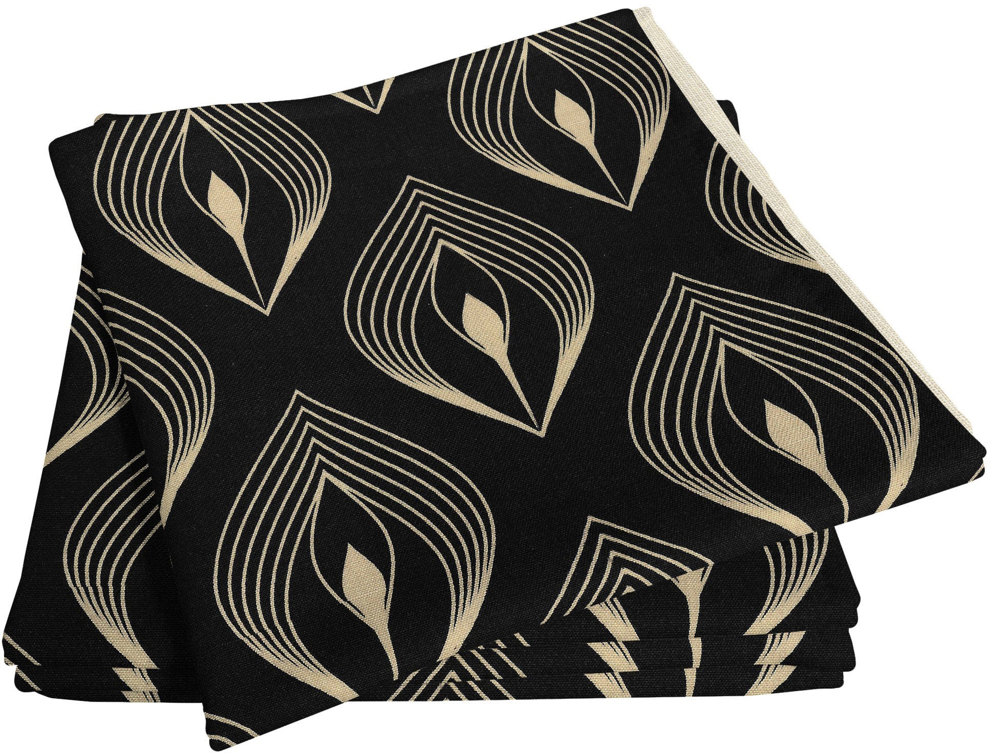 Adam Stoffserviette "Feathers" GOTS organic,zertifiziert durch CERES 0242Made in Germany